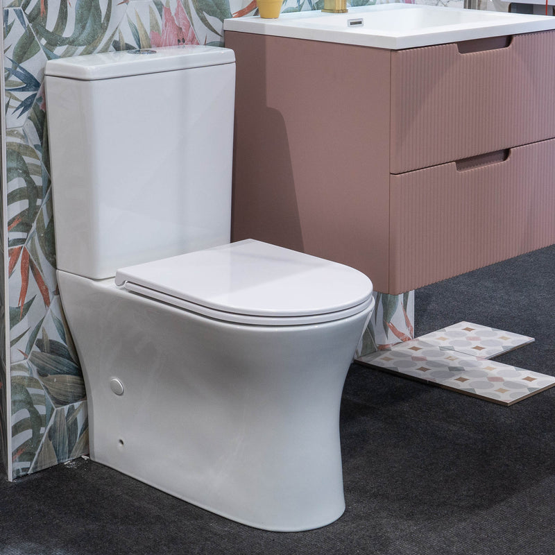 Granlusso Enzo Close Coupled Back To Wall Toilet with Slim Soft Close Quick Release Seat