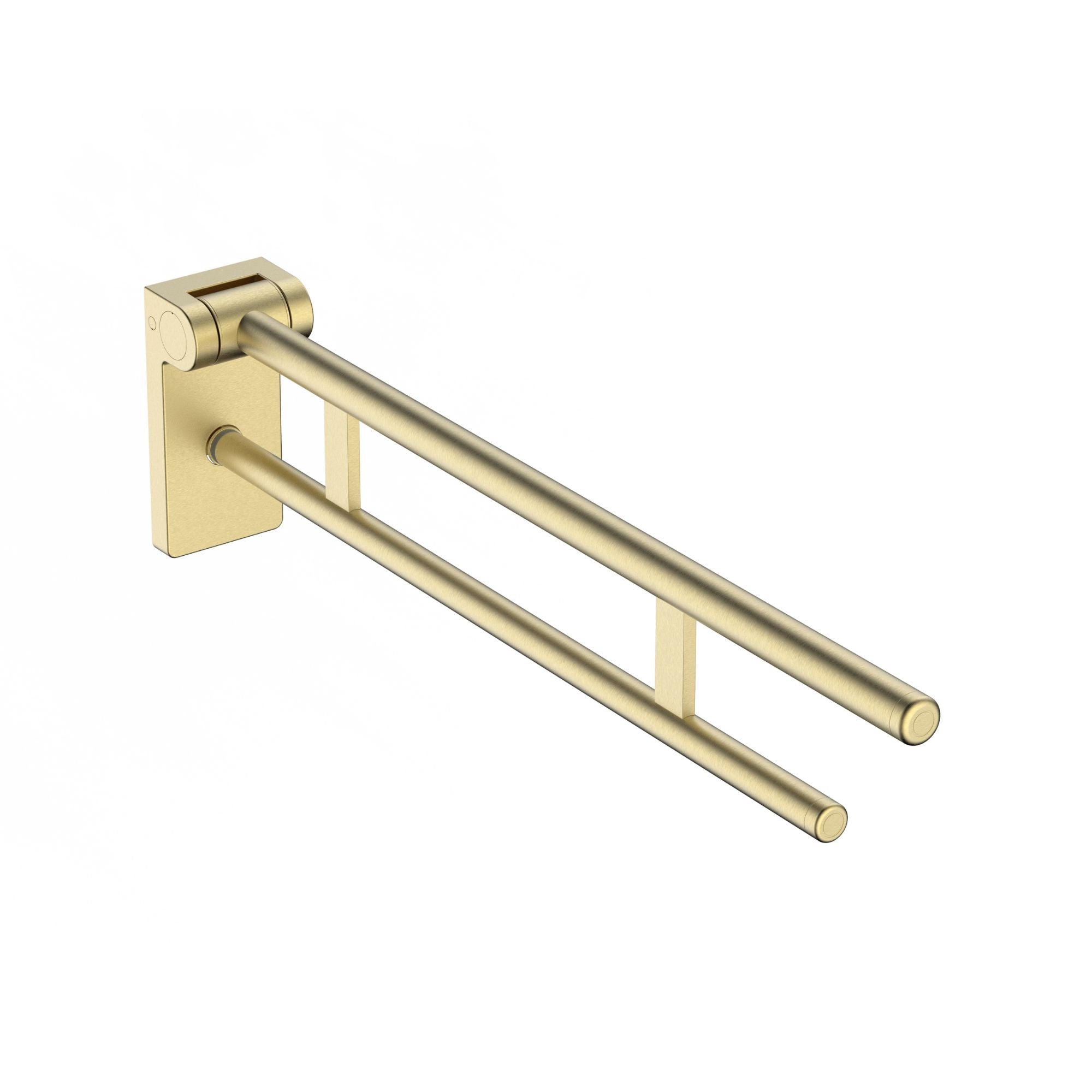 granlusso hinged grab rail brushed brass