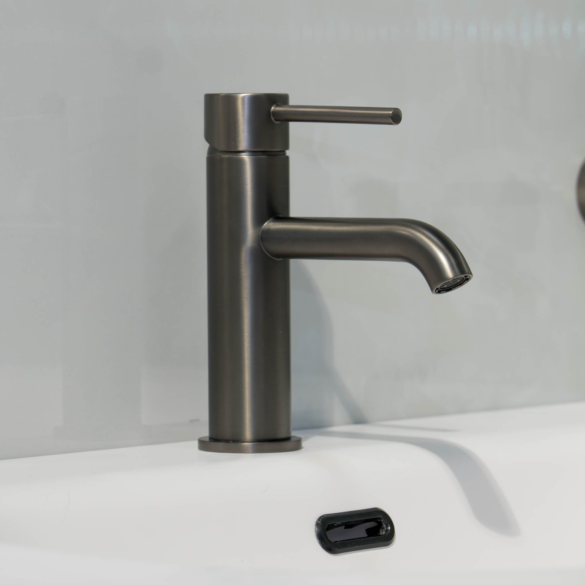 Granlusso Portofino Basin Mixer With Click-Clack Waste in Gunmetal