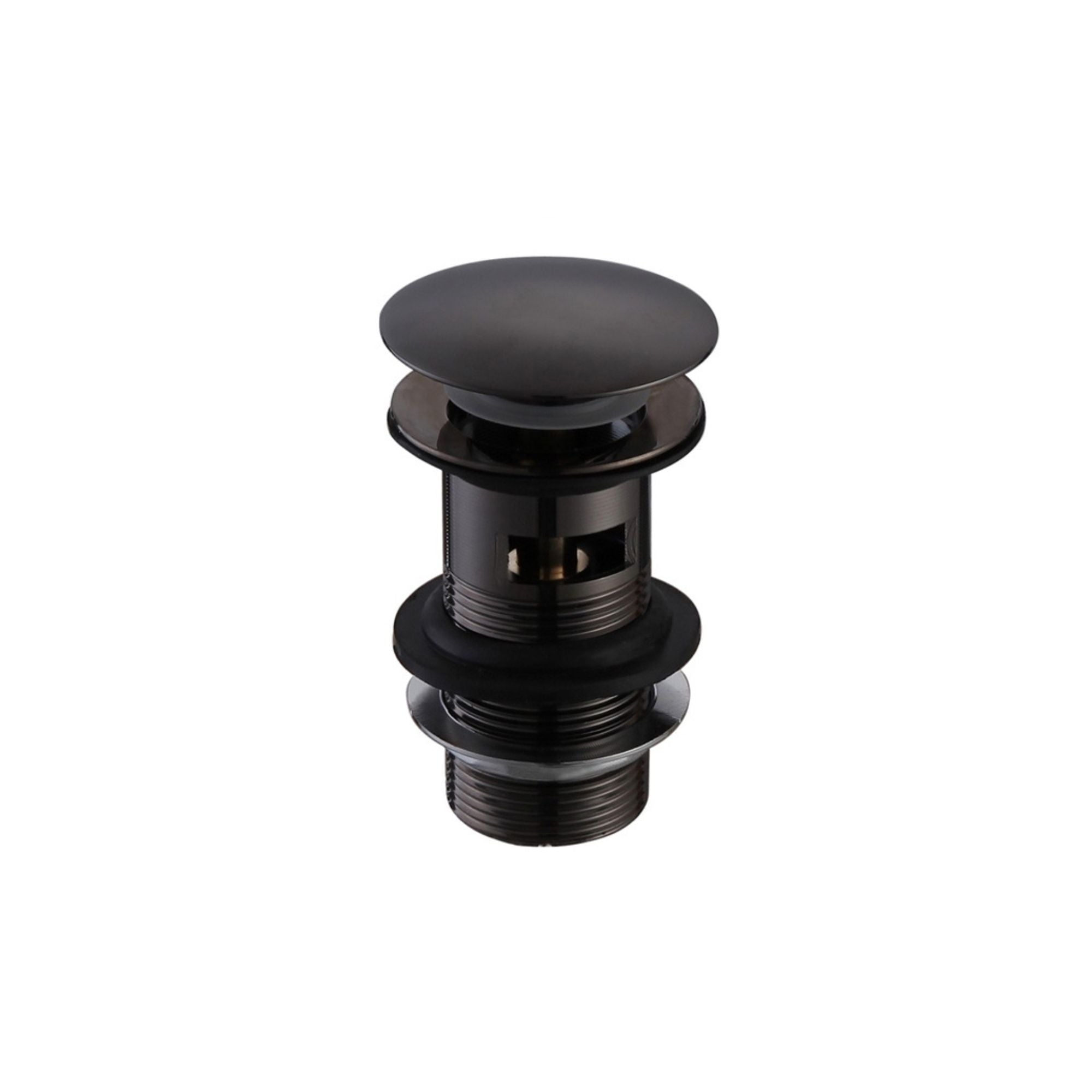 granlusso portofino click clack waste matt black deluxe bathrooms