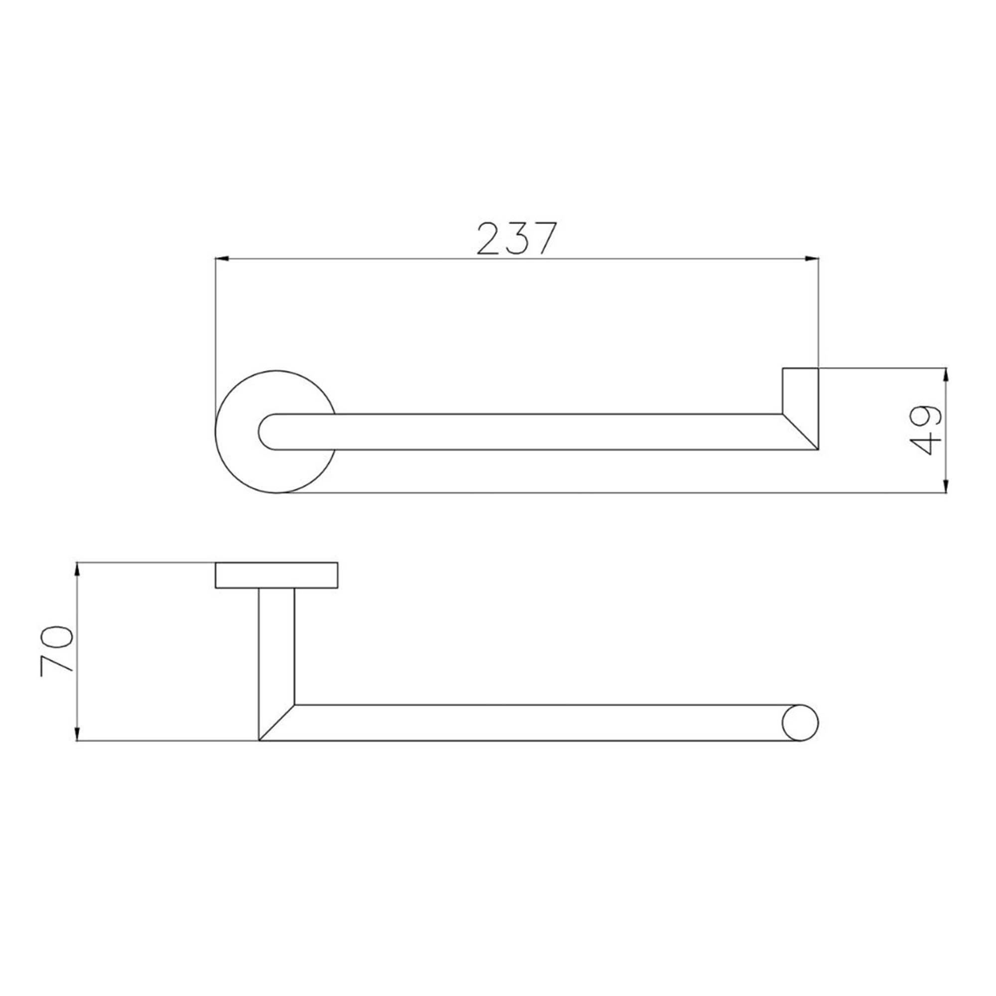 granlusso portofino knurled towel holder dimensions