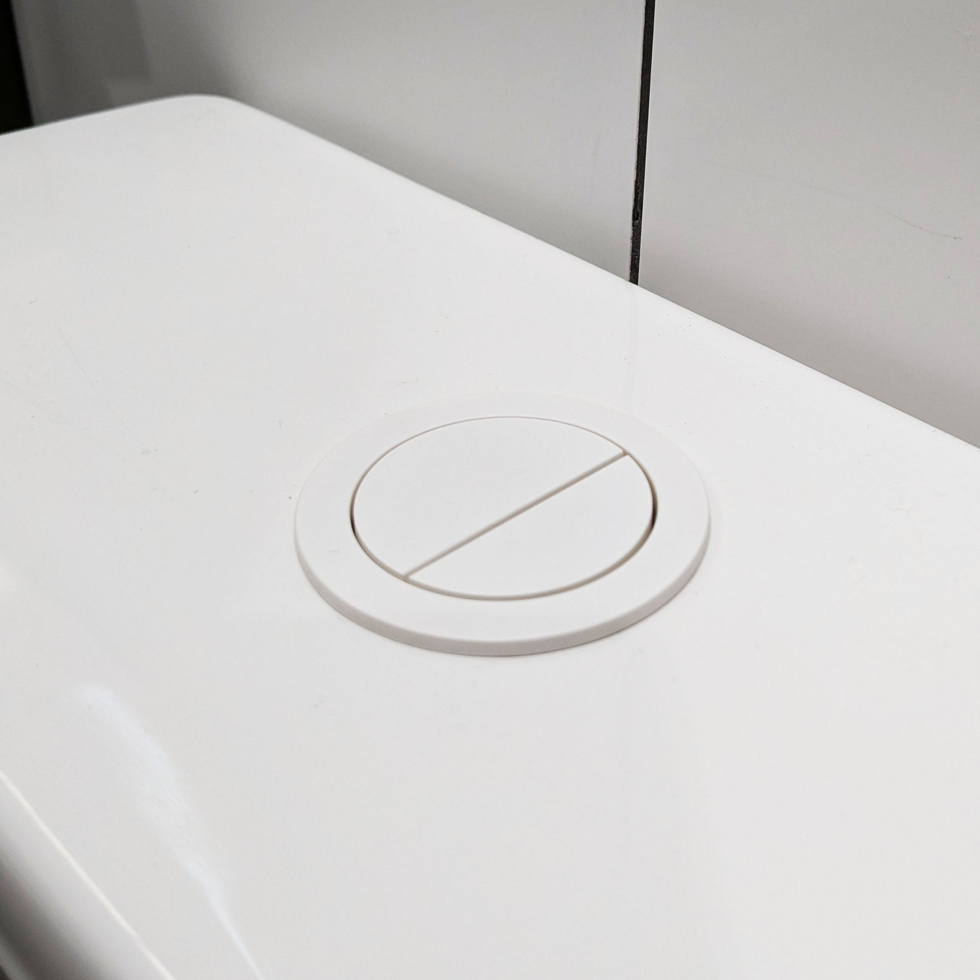 granlusso round dual flush button for amalfi enzo and sorrento toilets matt white deluxe bathrooms
