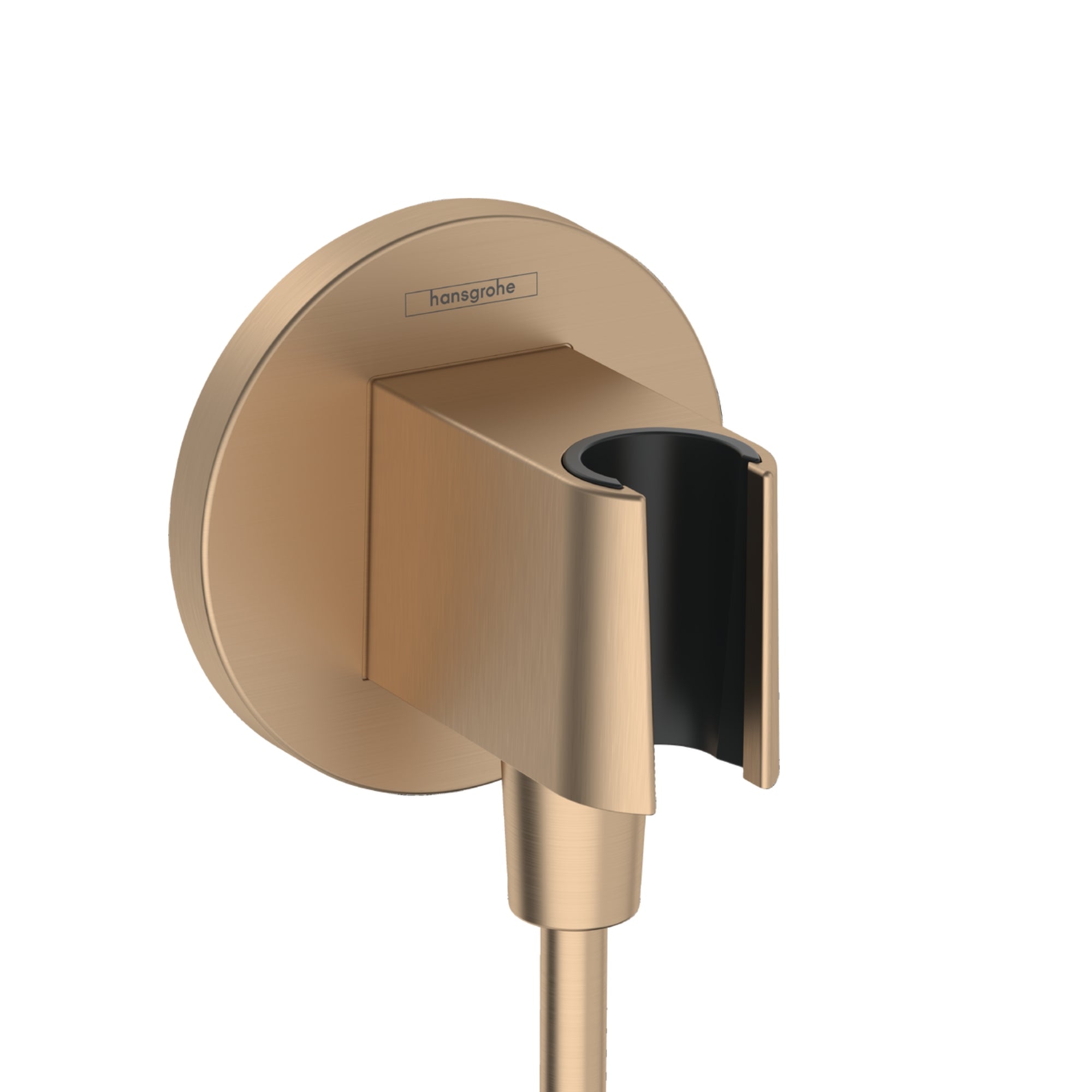 Hansgrohe FixFit S Wall Outlet With Shower Holder Brushed Bronze