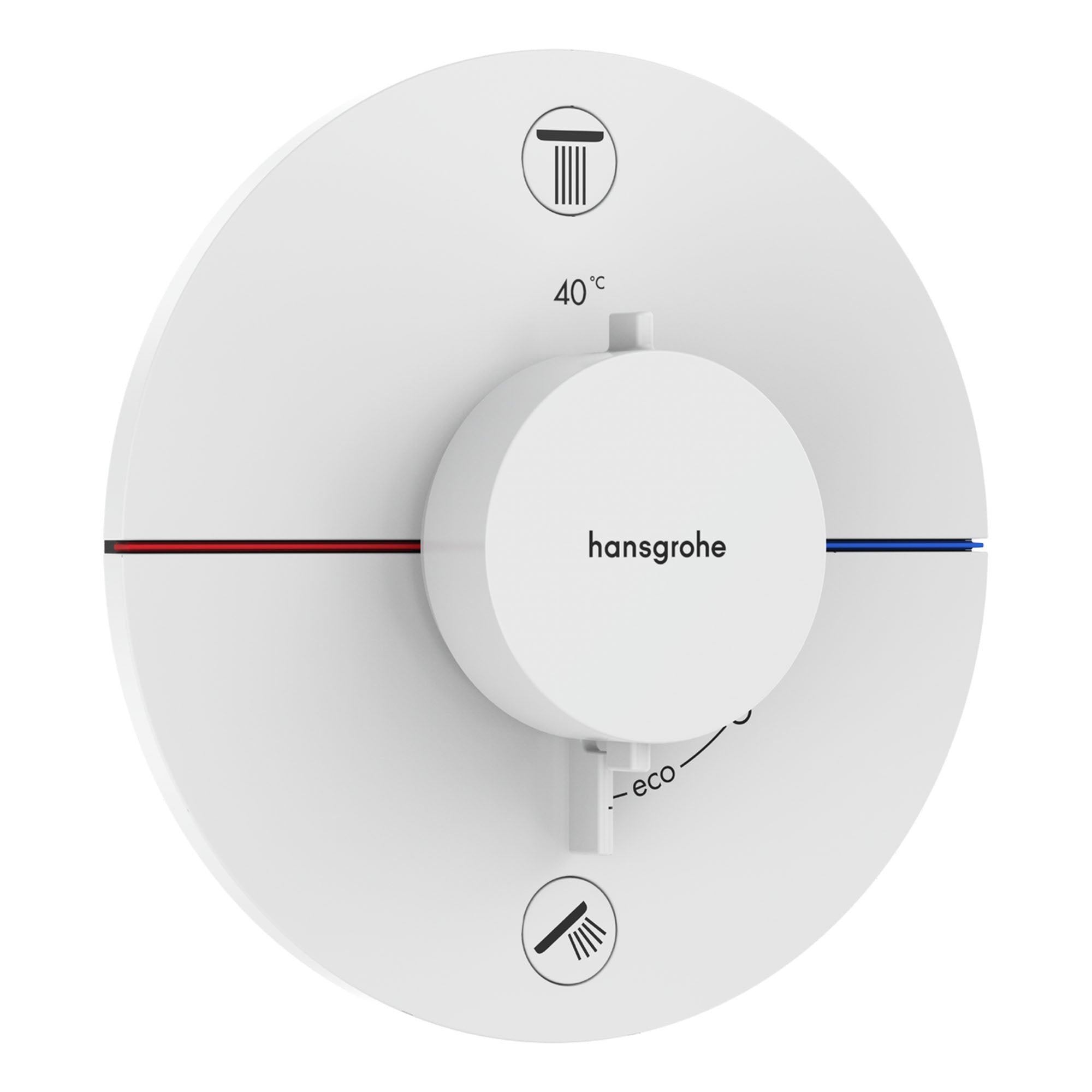 hansgrohe shower select s 2 outlet valve matt white