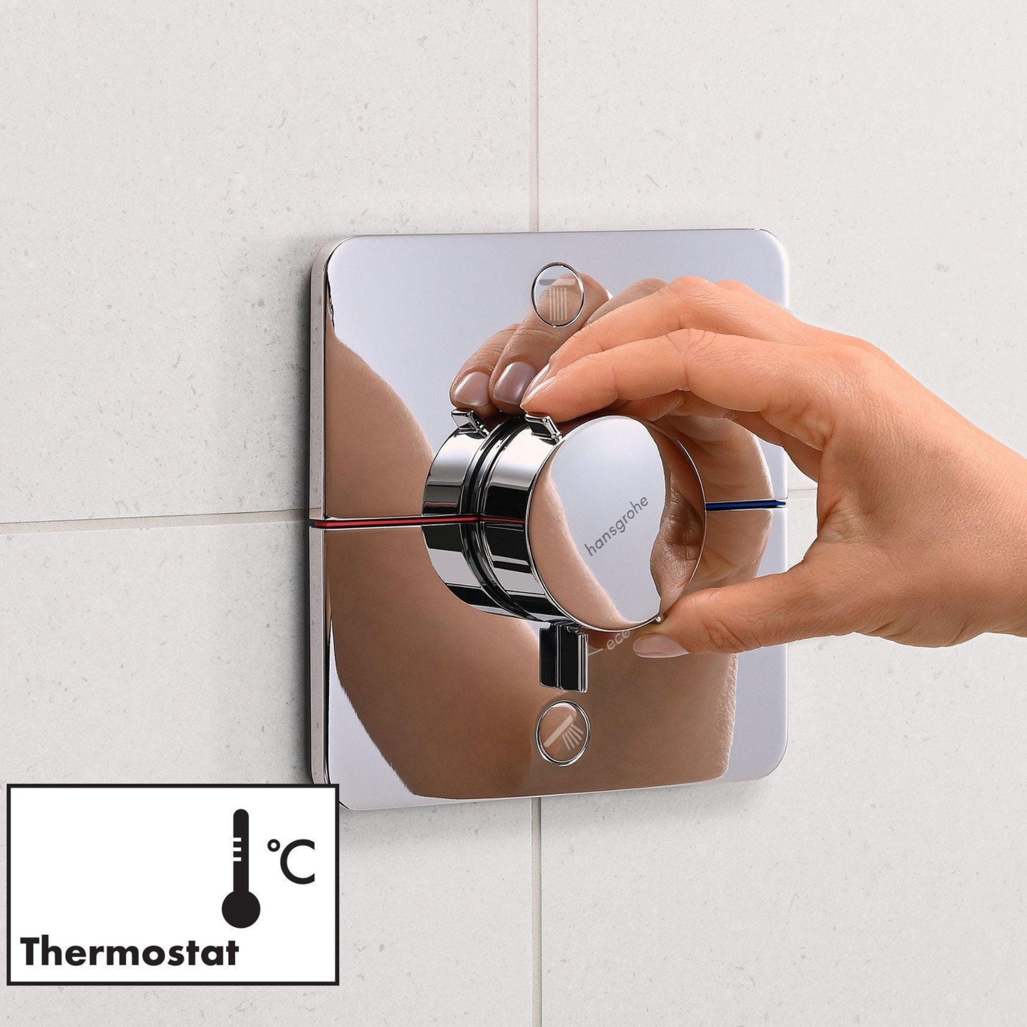 Hansgrohe ShowerSelect Comfort Q Thermostatic 2 Outlet Shower Valve Functions