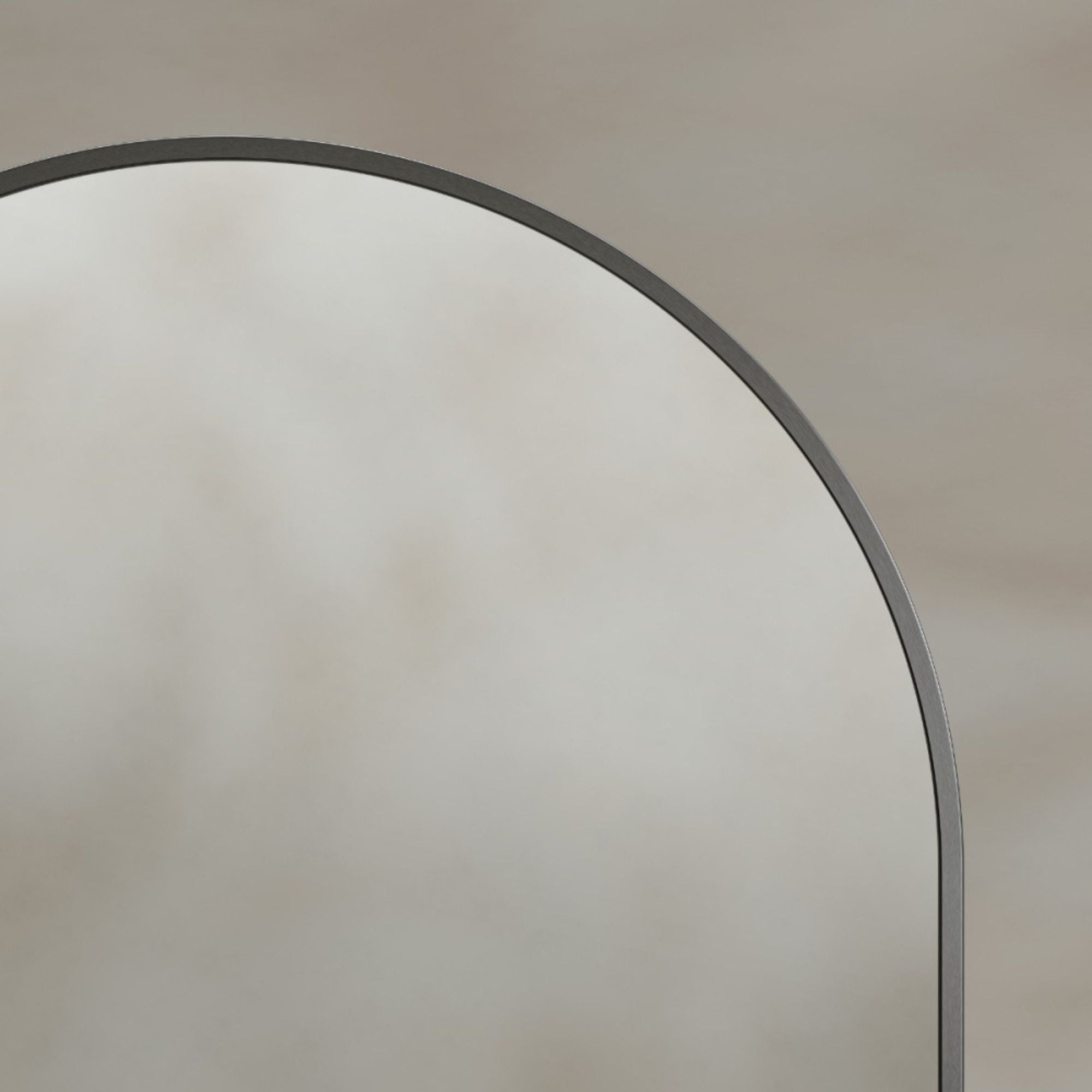 Harbour Capsule 50 Oval Bathroom Mirror Gunmetal
