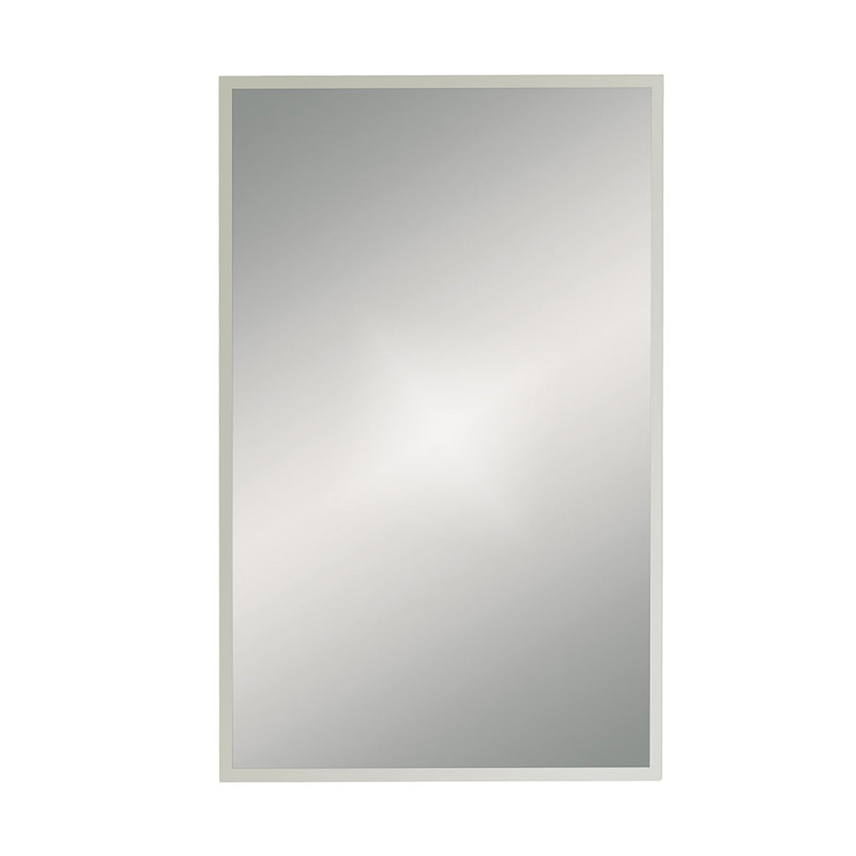 harbour rectangular mirror brushed stainless steel frame 50x80cm