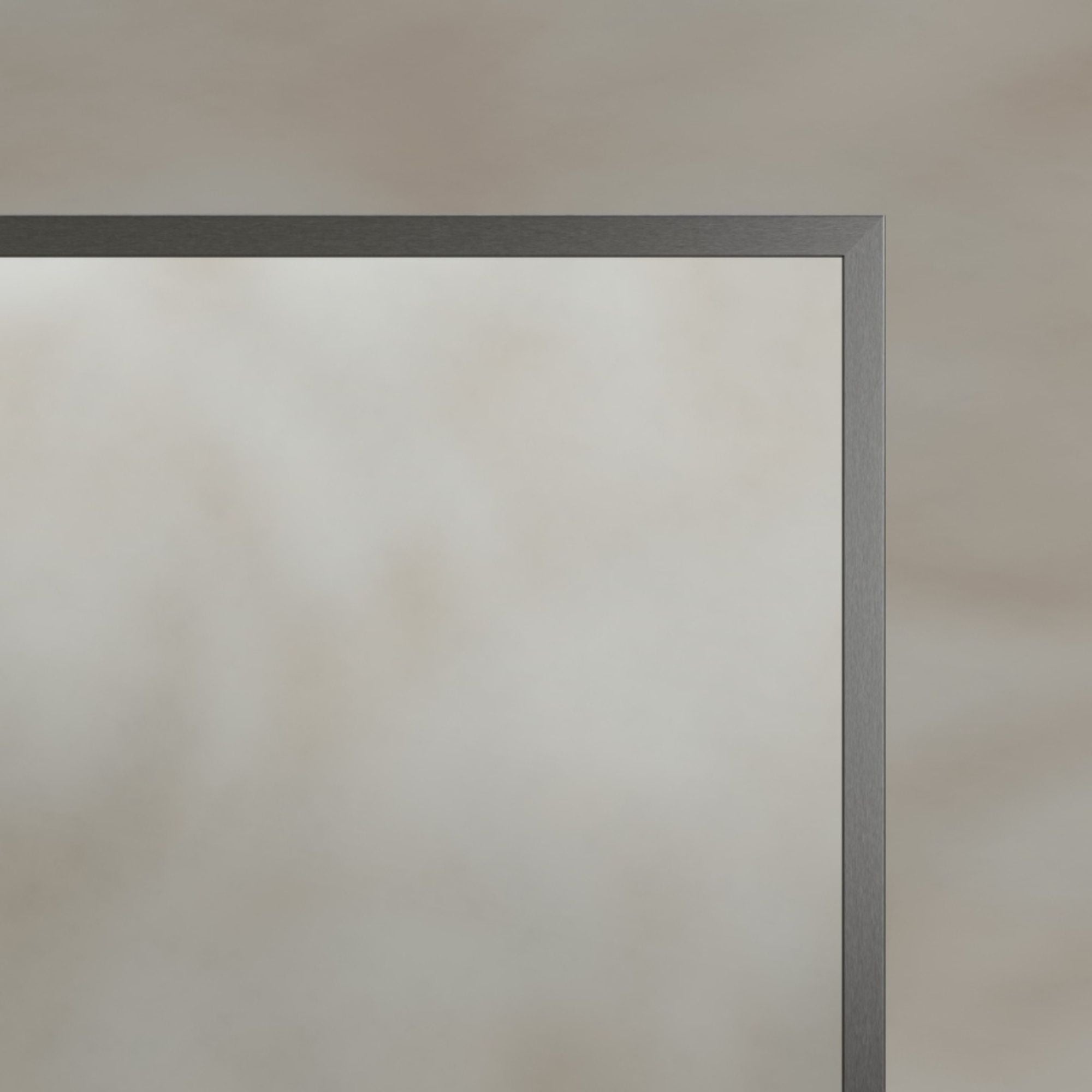 Harbour Rectangular Bathroom Mirror Gunmetal