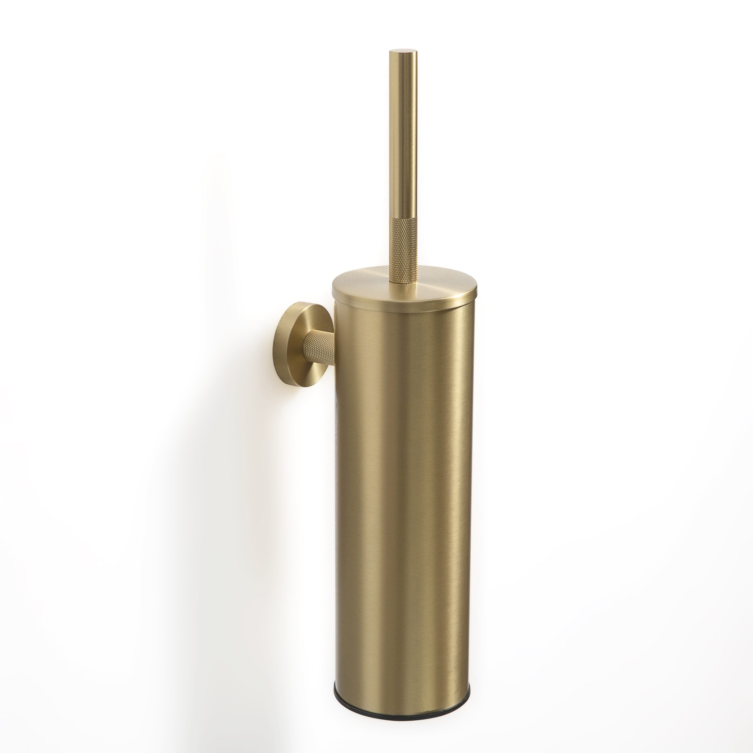 harbour toilet brush wall mounted brushed brass