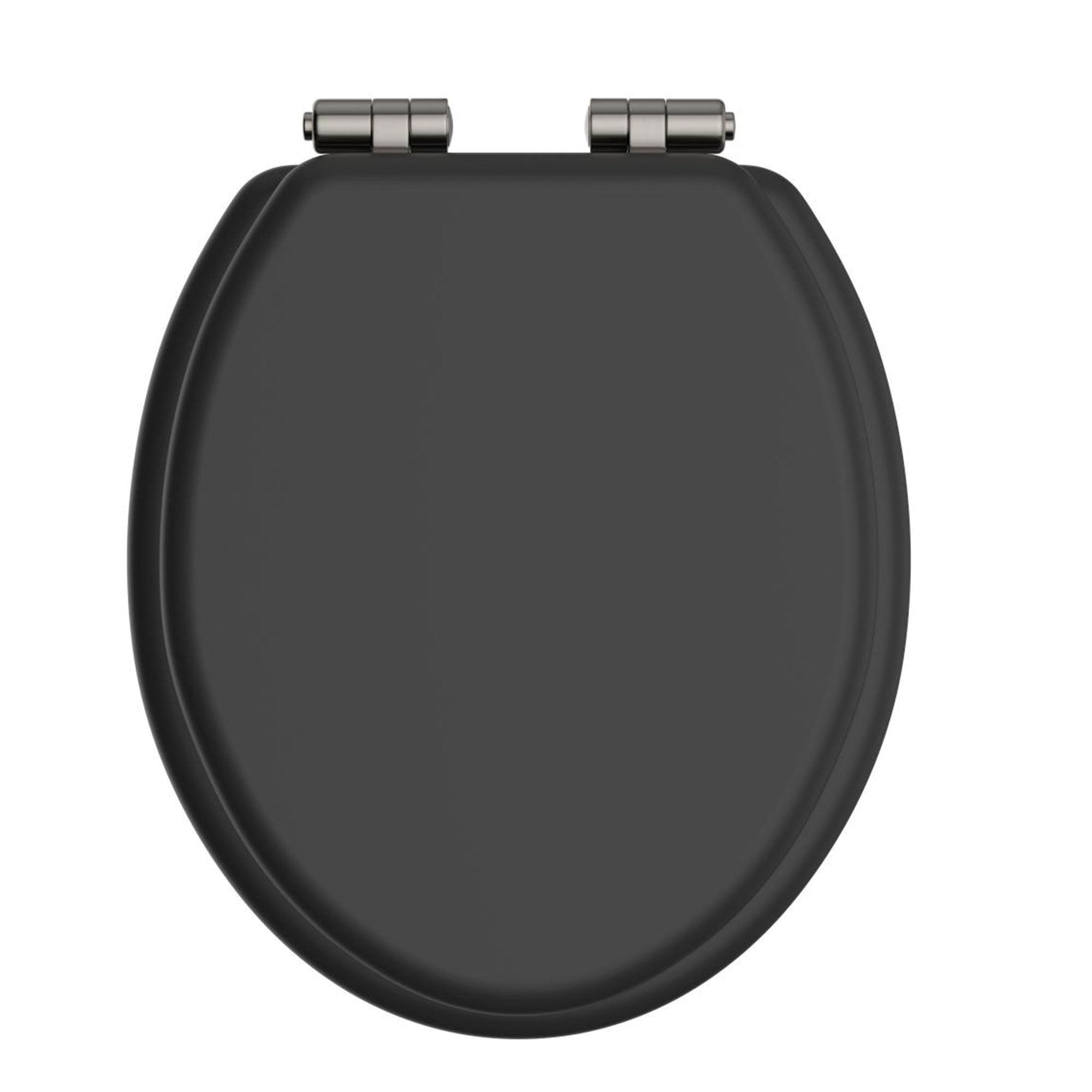 Heritage Traditional Toilet Seat With Soft Close Hinges Black