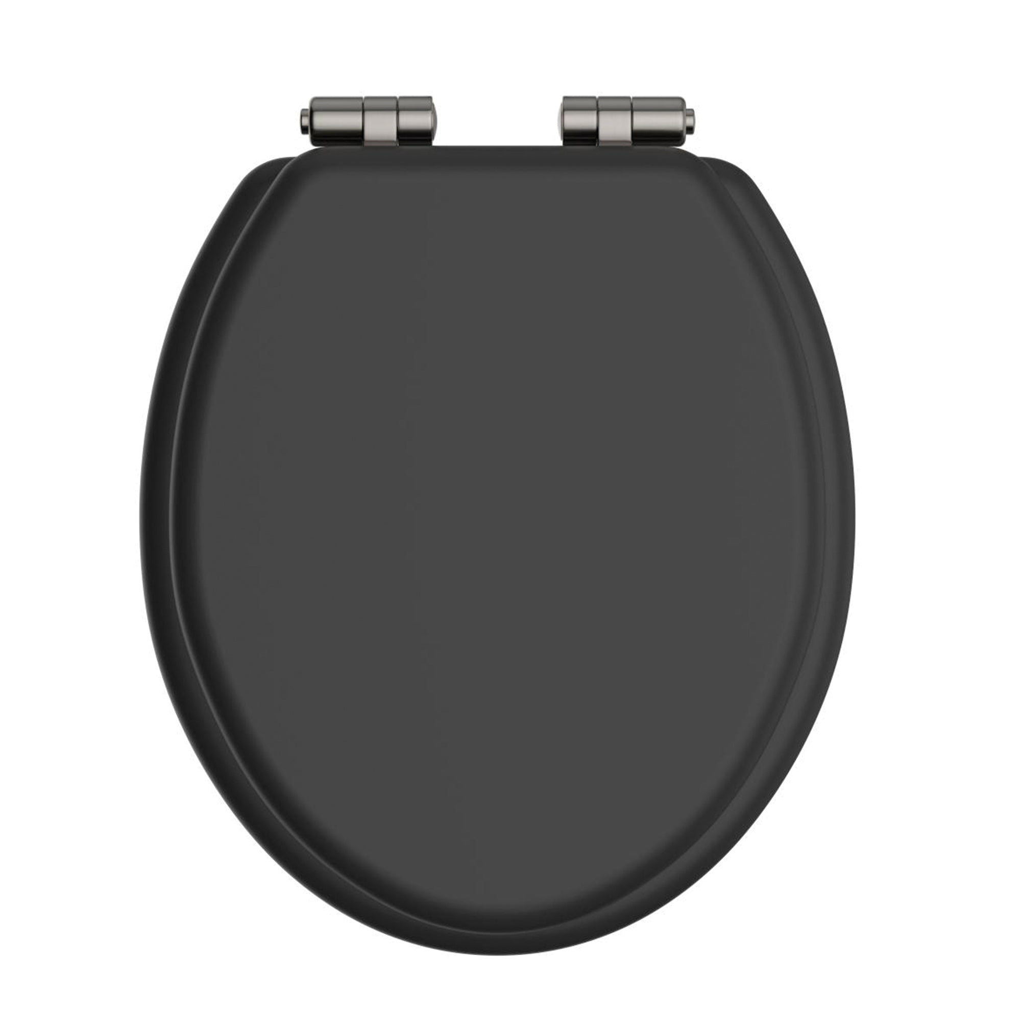 Heritage Traditional Toilet Seat With Soft Close Hinges Black