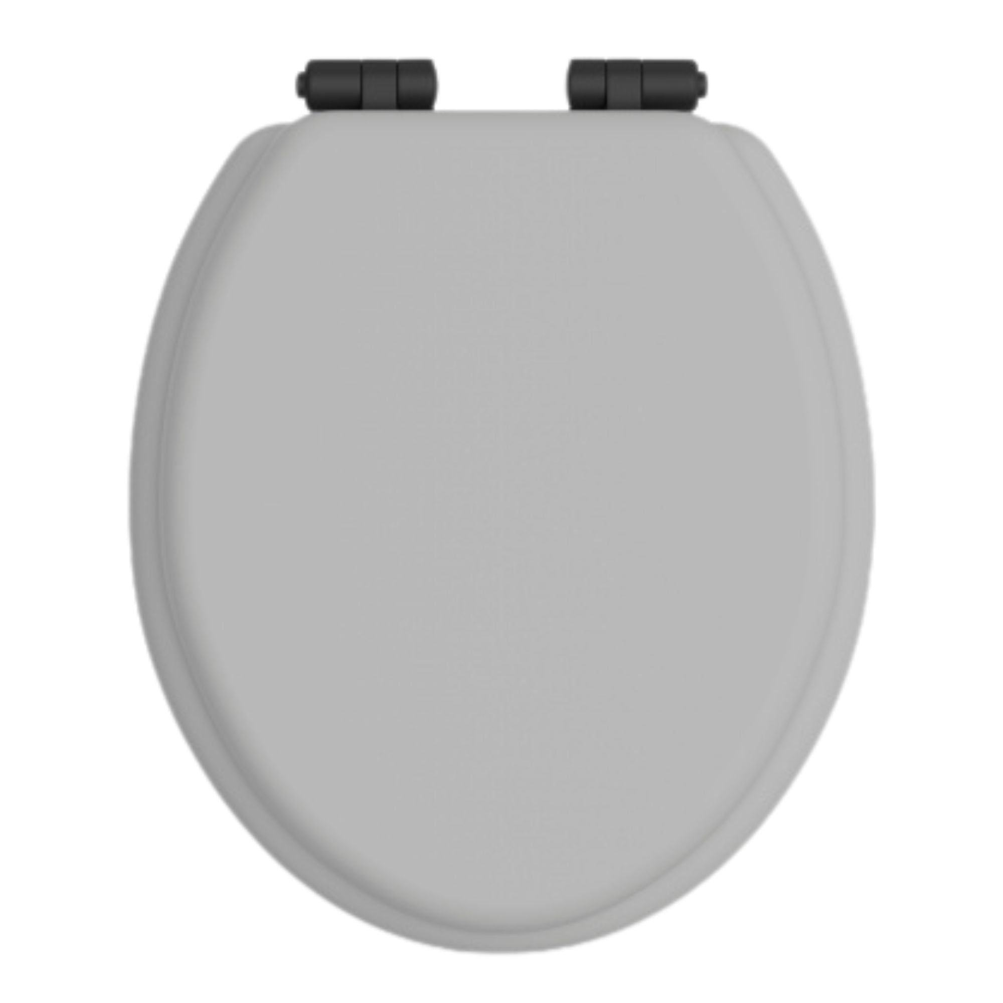 Heritage Traditional Toilet Seat With Soft Close Hinges Dove Grey