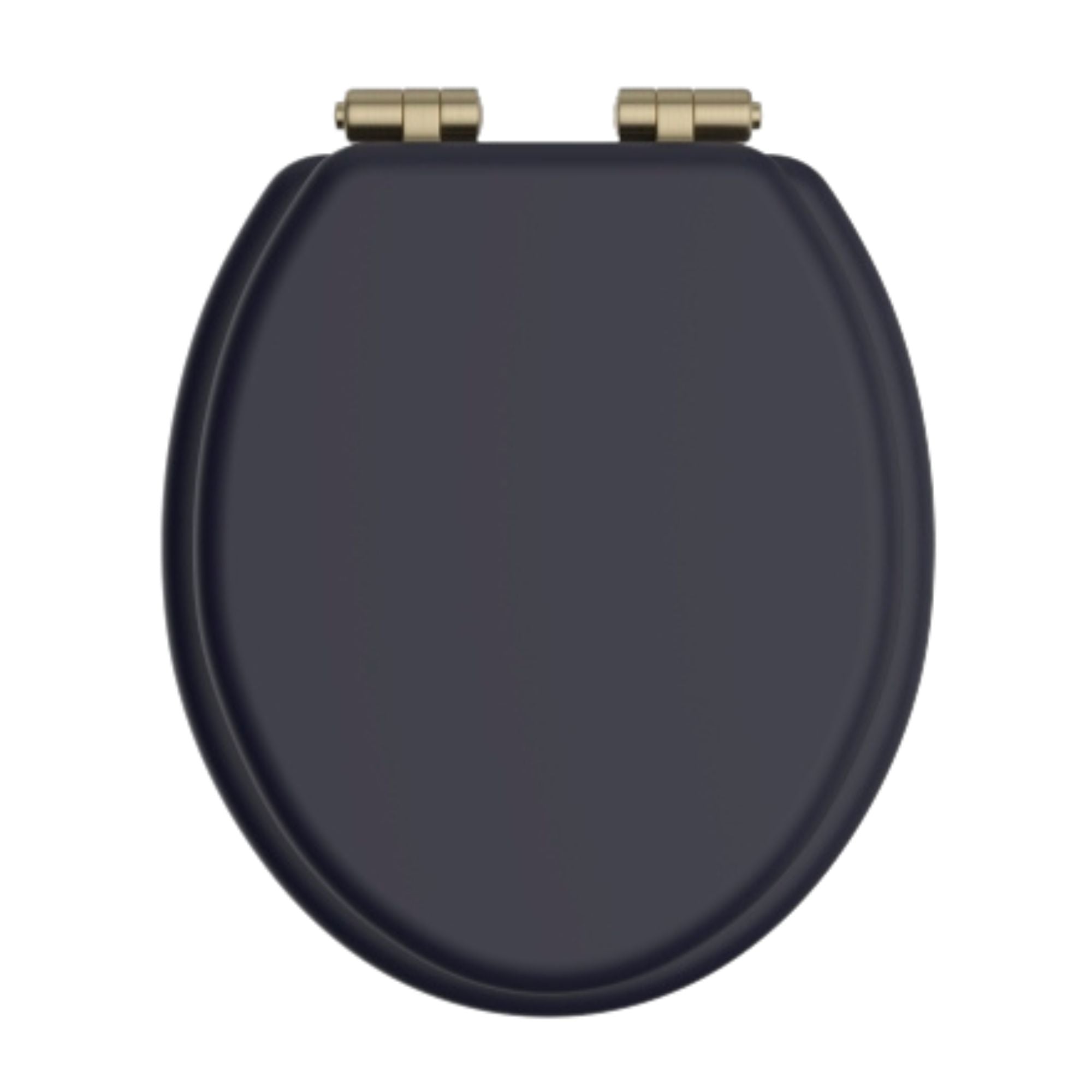 Heritage Traditional Toilet Seat With Soft Close Hinges Midnight Blue