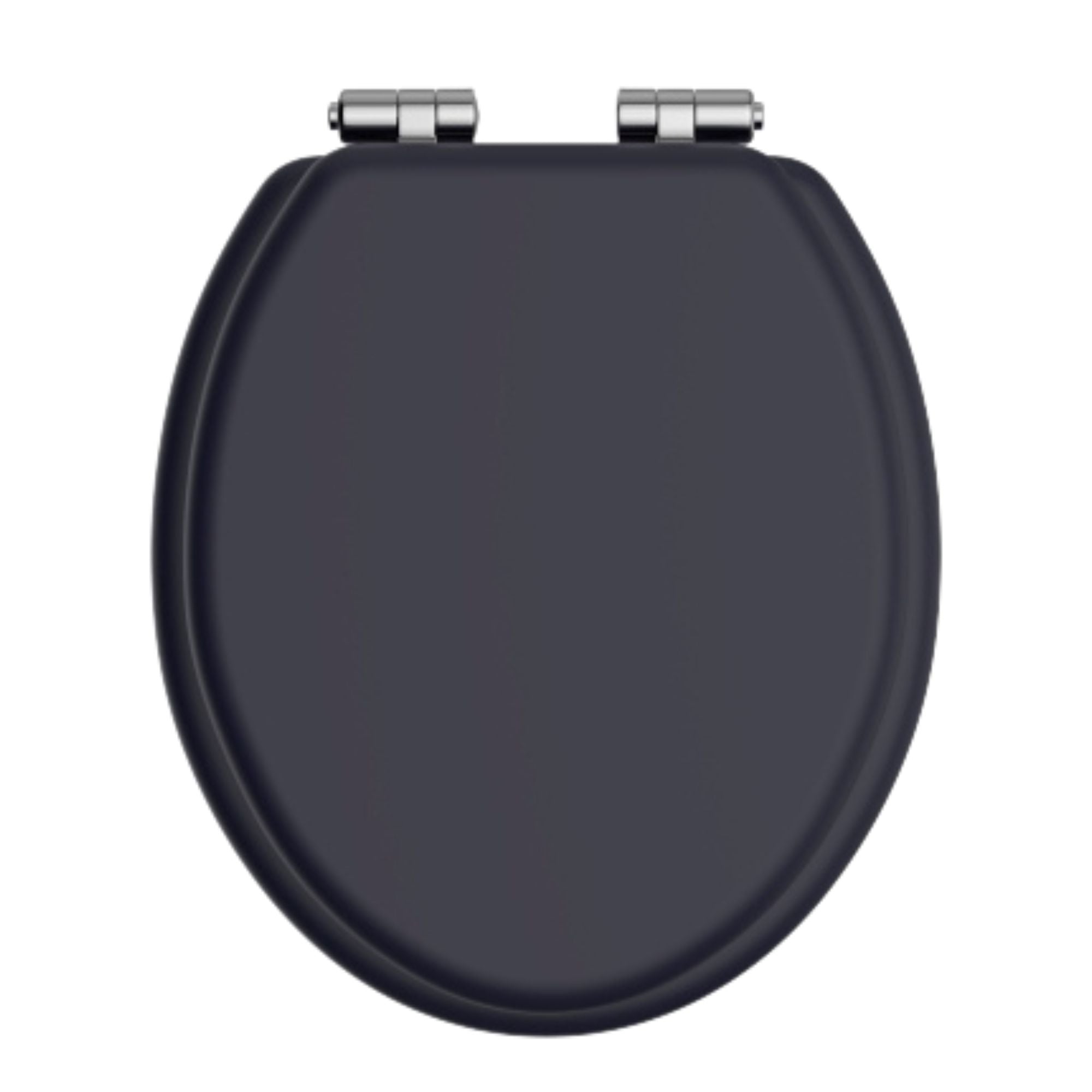 Heritage Traditional Toilet Seat With Soft Close Hinges Midnight Blue