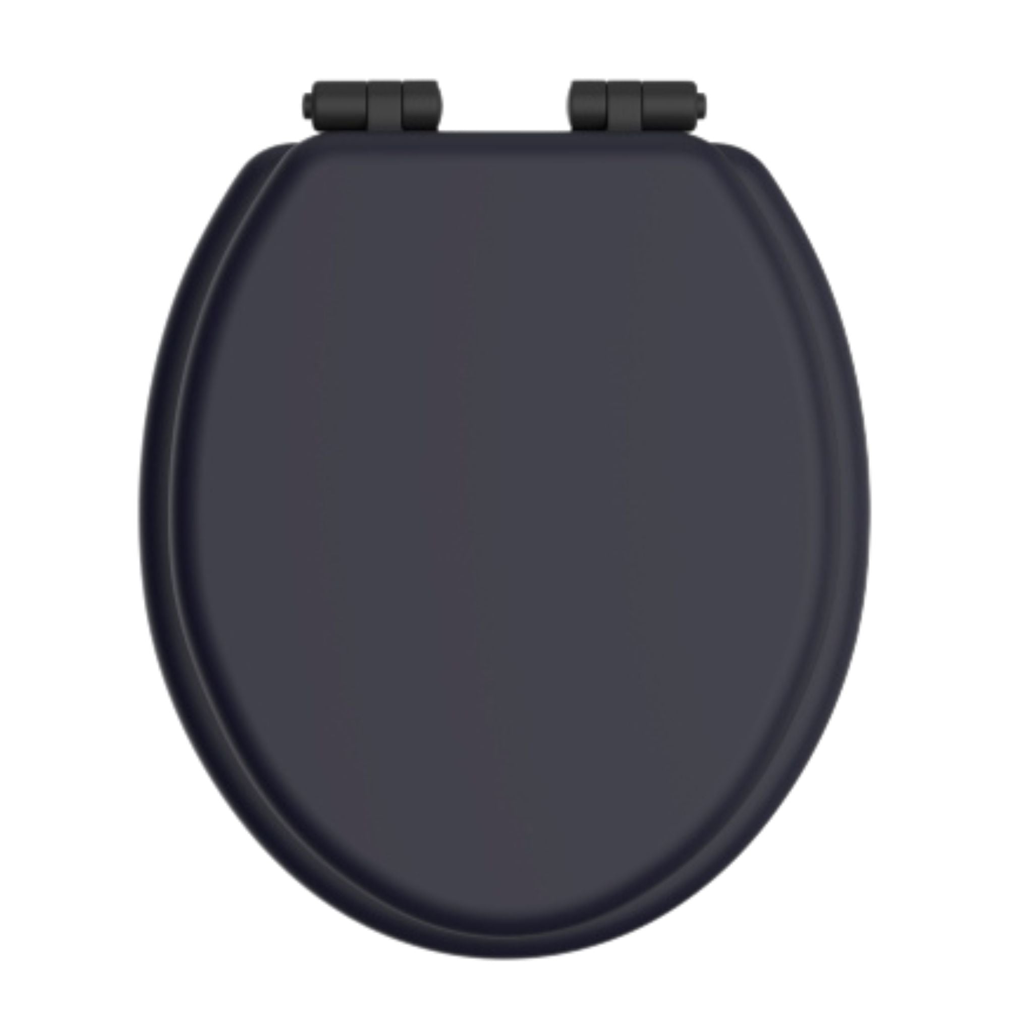 Heritage Traditional Toilet Seat With Soft Close Hinges Midnight Blue
