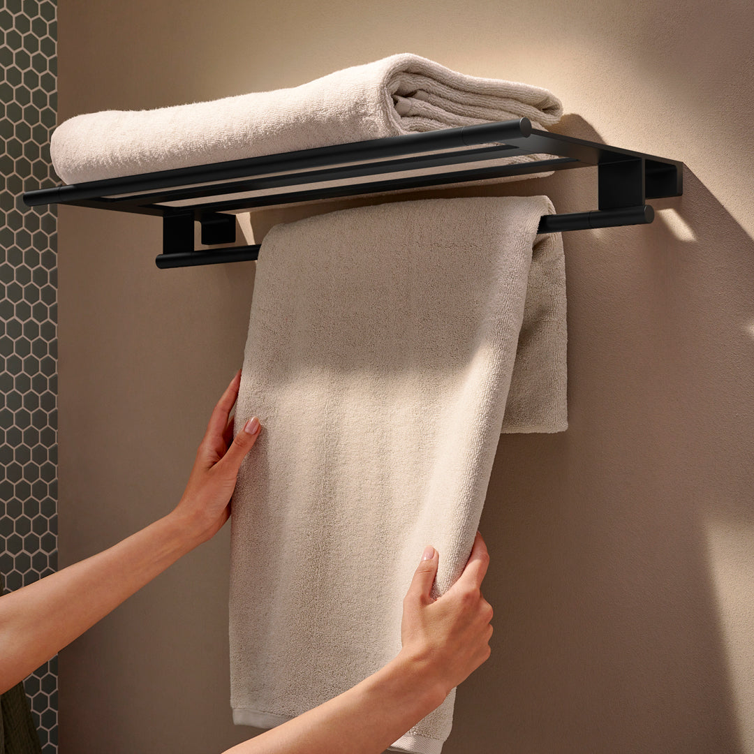 Hansgrohe AddStoris S Towel Rack with Towel Rail
