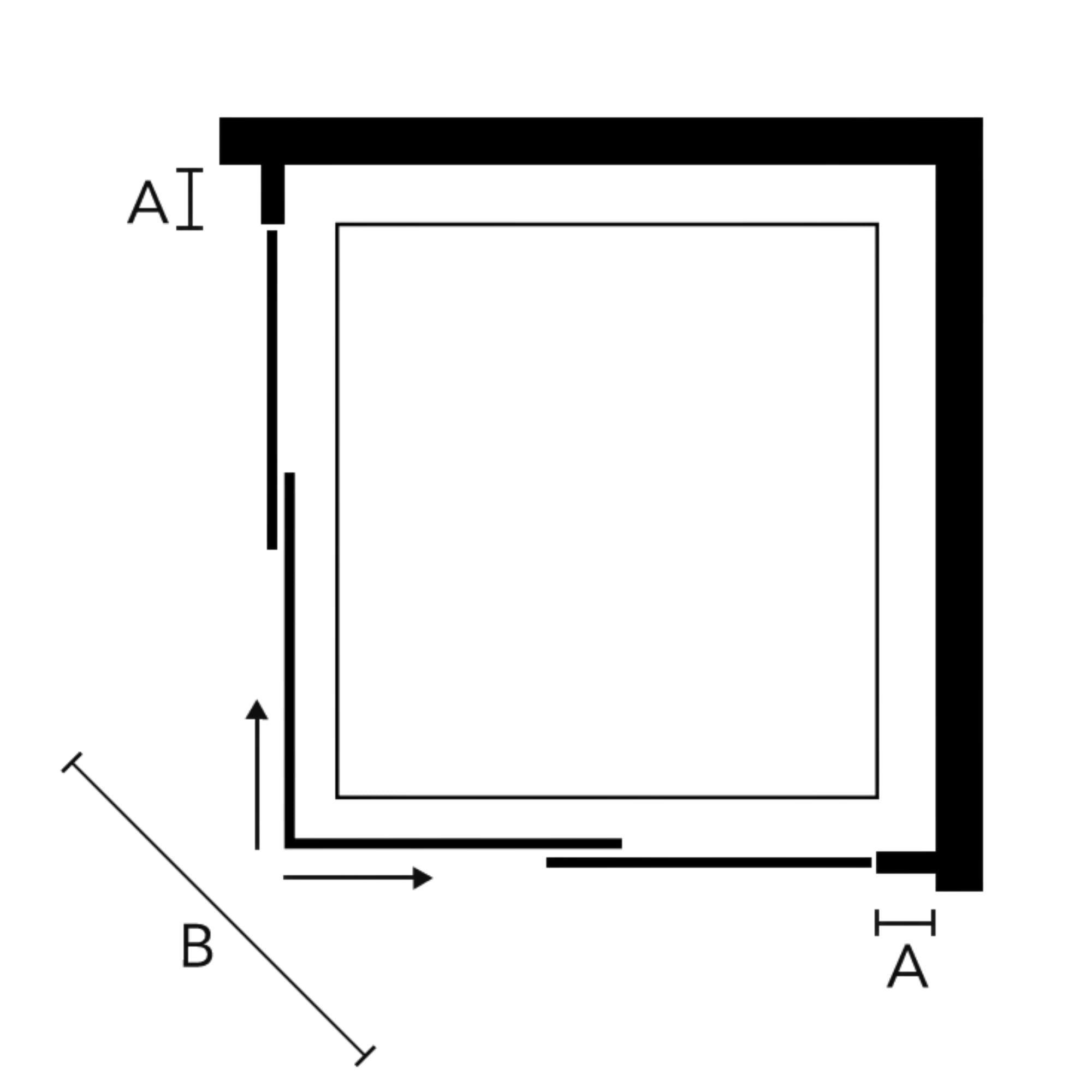 Image i3 Double Sliding Door Corner Shower Enclosure Layout Deluxe Bathrooms