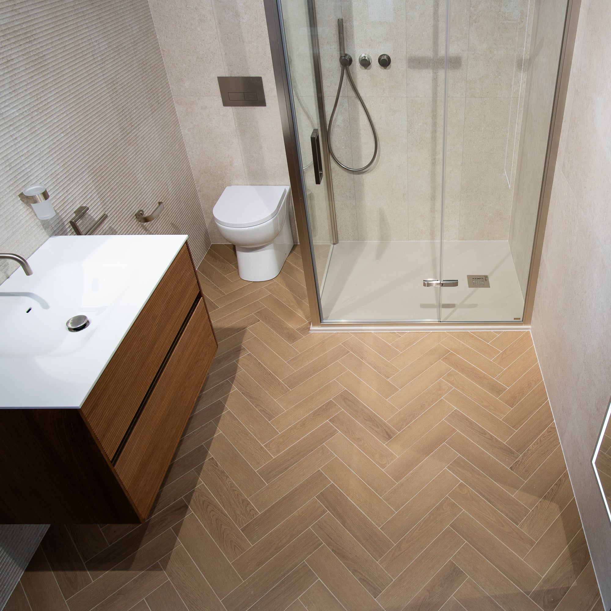 Kaizen Honey Wood Effect Porcelain Tile 8x36cm Antislip Matt