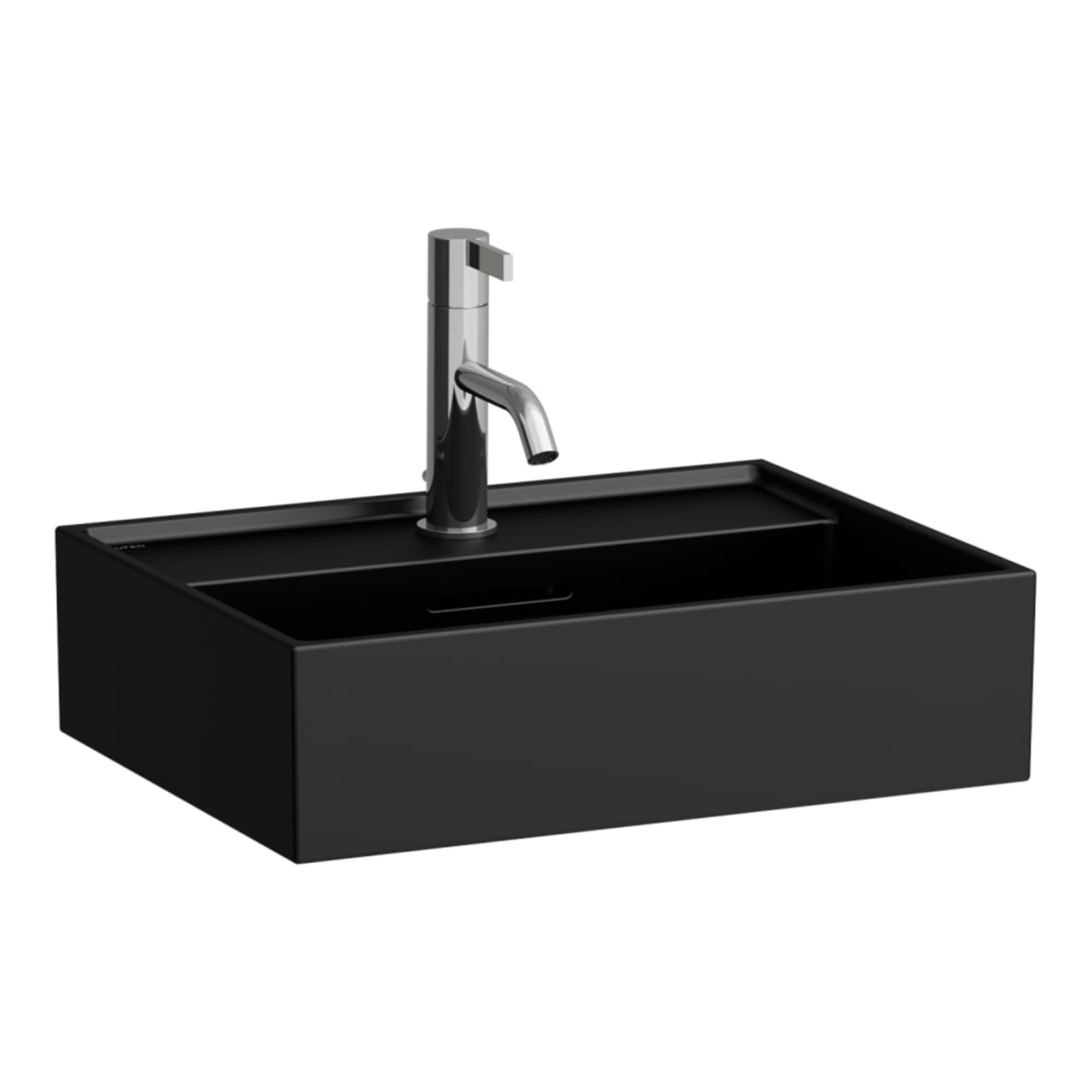 laufen kartell wall mounted washbasin 450x340 matt black