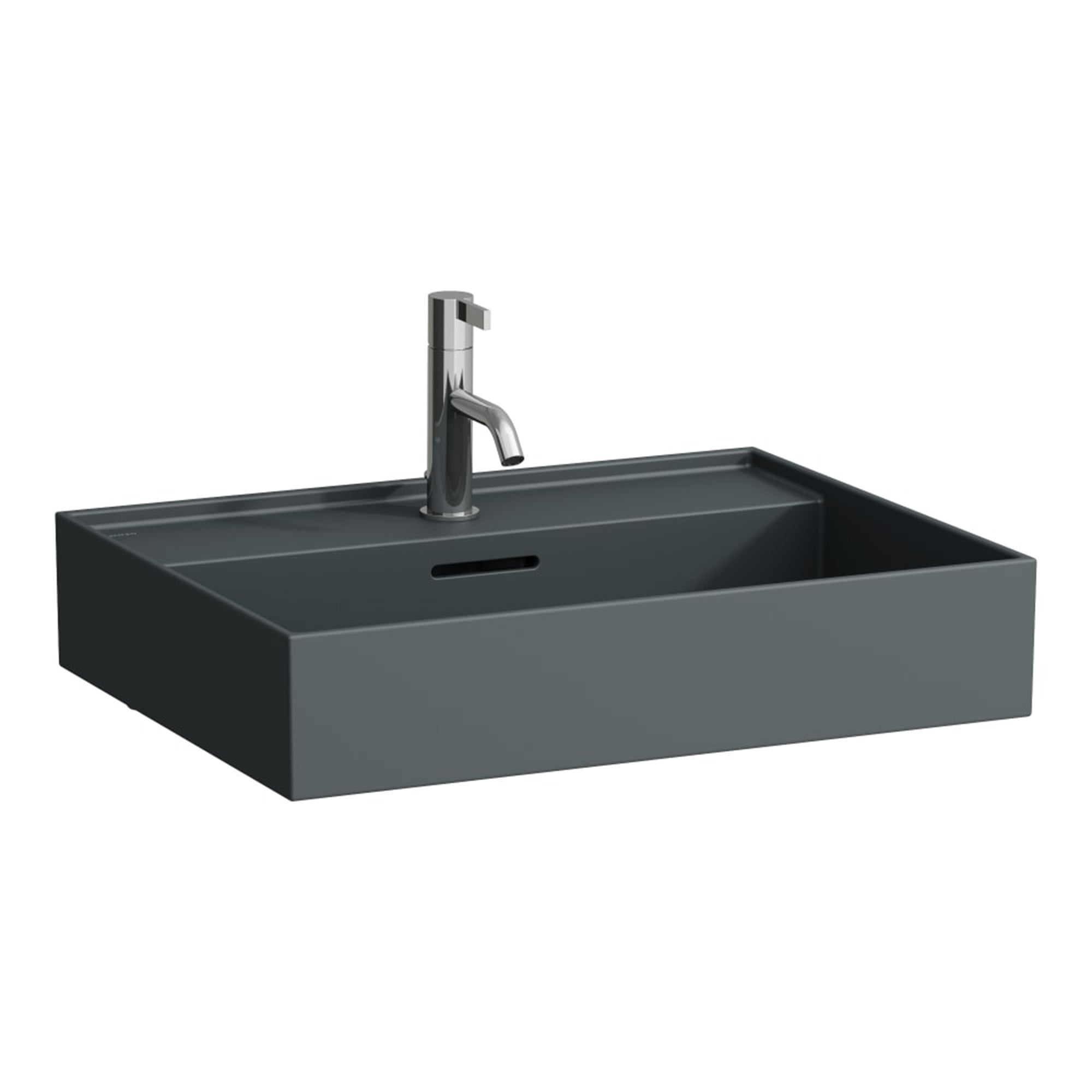 laufen kartell wall mounted washbasin 600x460 graphite