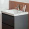 laufen lani 550 wall mounted vanity unit with ceramic washbasin traffic grey