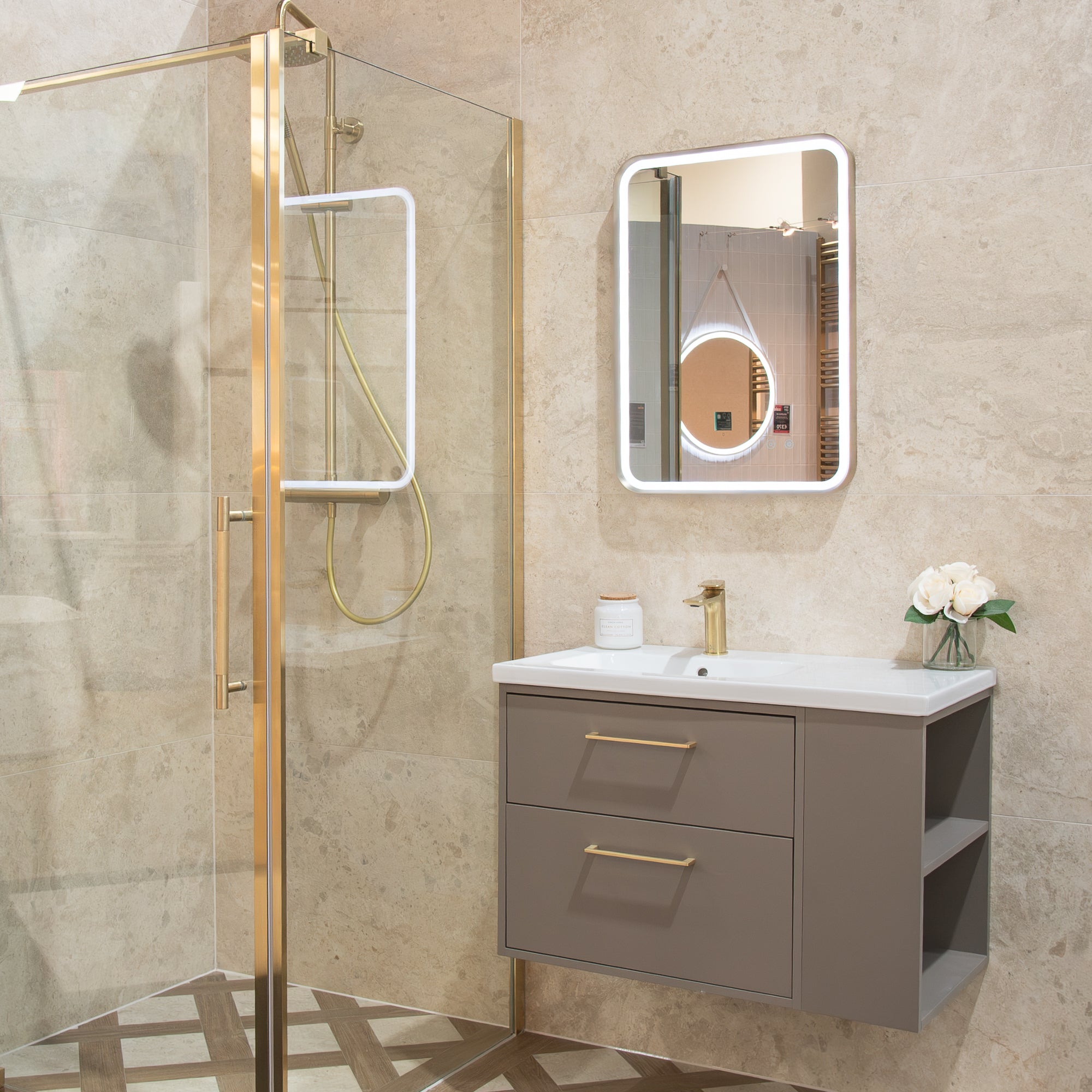 Livorno Crema Stone Effect Porcelain Tile 60x120cm Matt