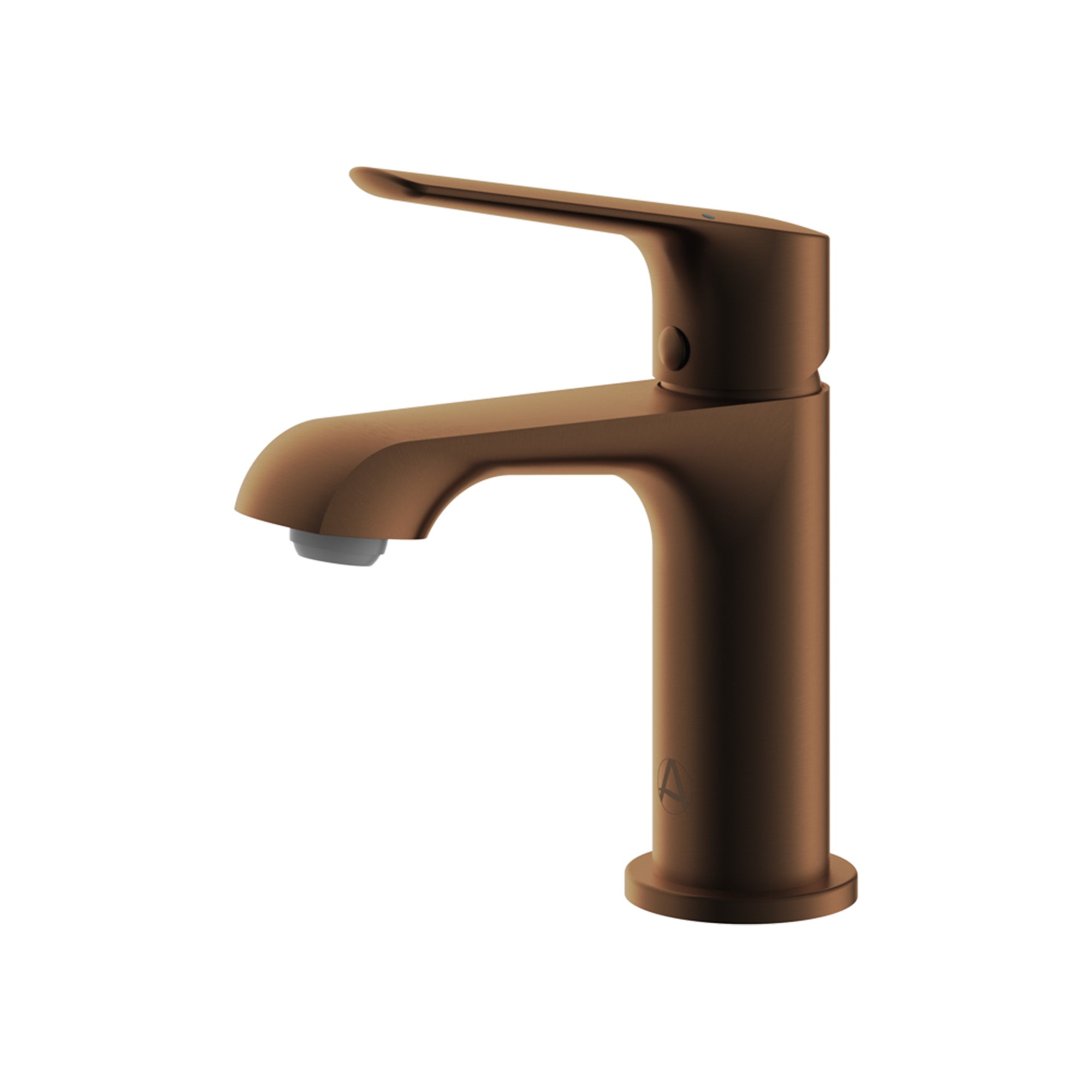 lucca mini basin mixer mono brushed bronze