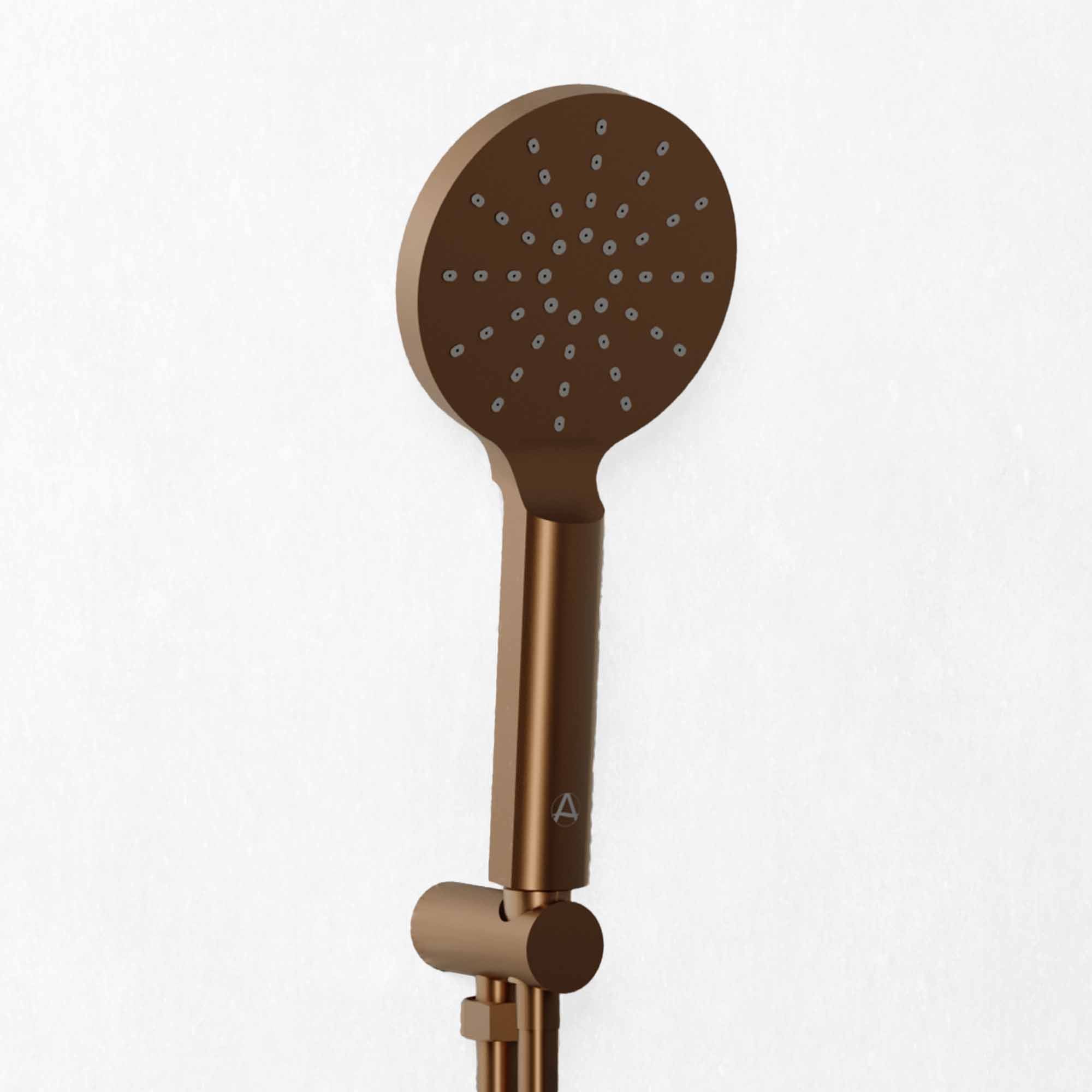 lucca minimal multifunction handset brushed bronze