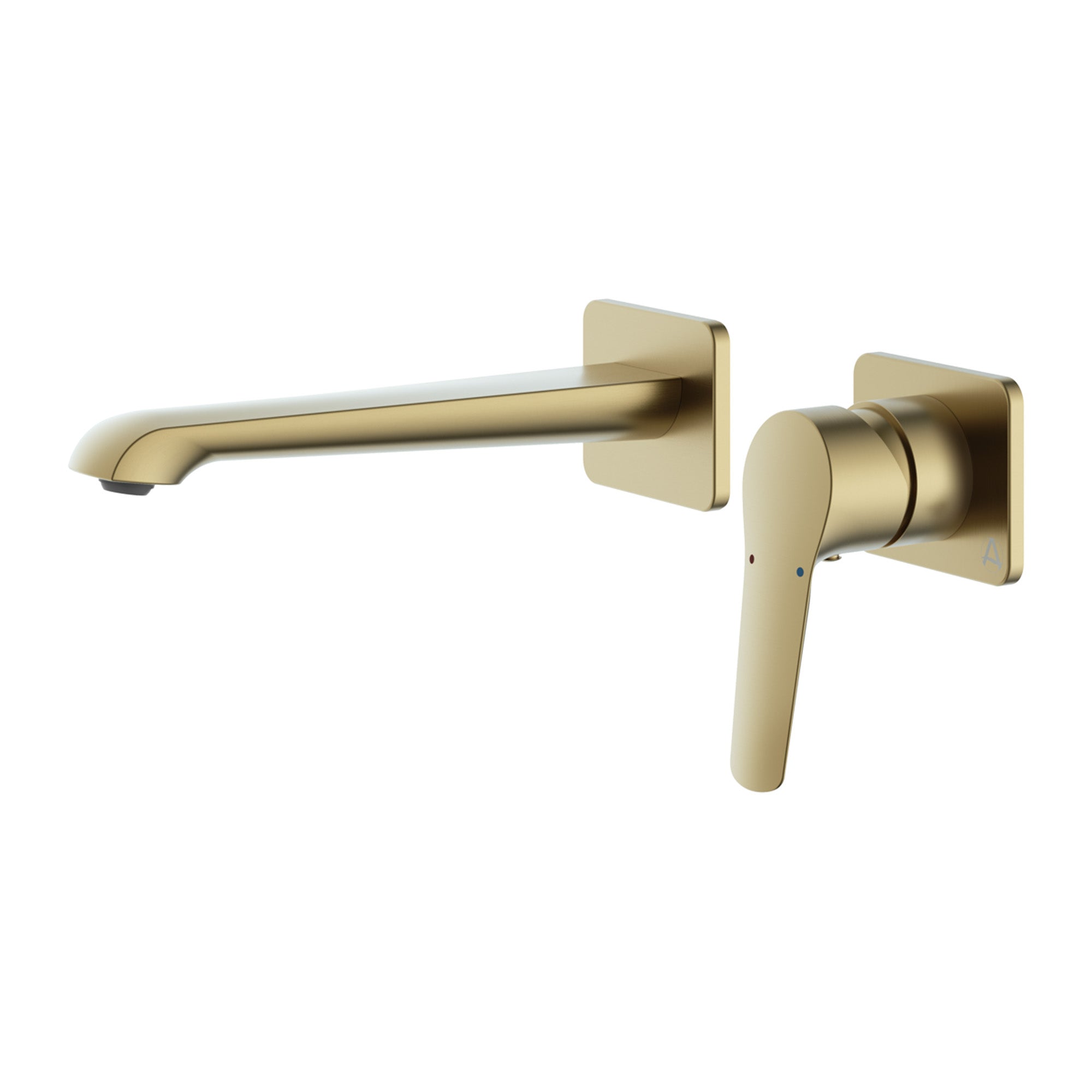 lucca wall mounted bath filler brushed brass