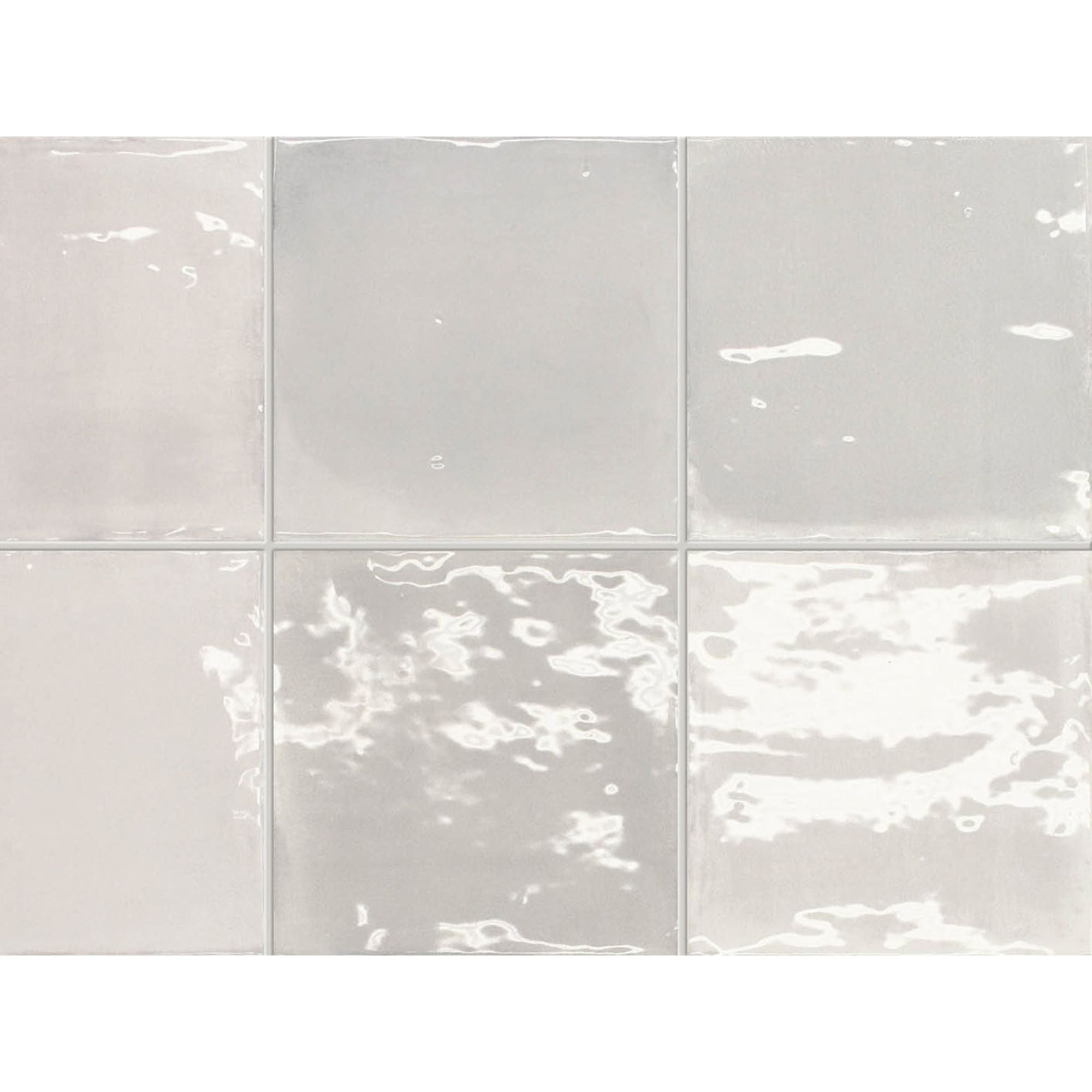 Lush Square Rain Wall Tile 12.5x12.5cm Gloss