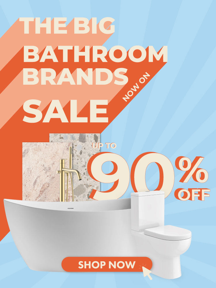 Up to 90% Off BIG Bathroom Brands Sale banner