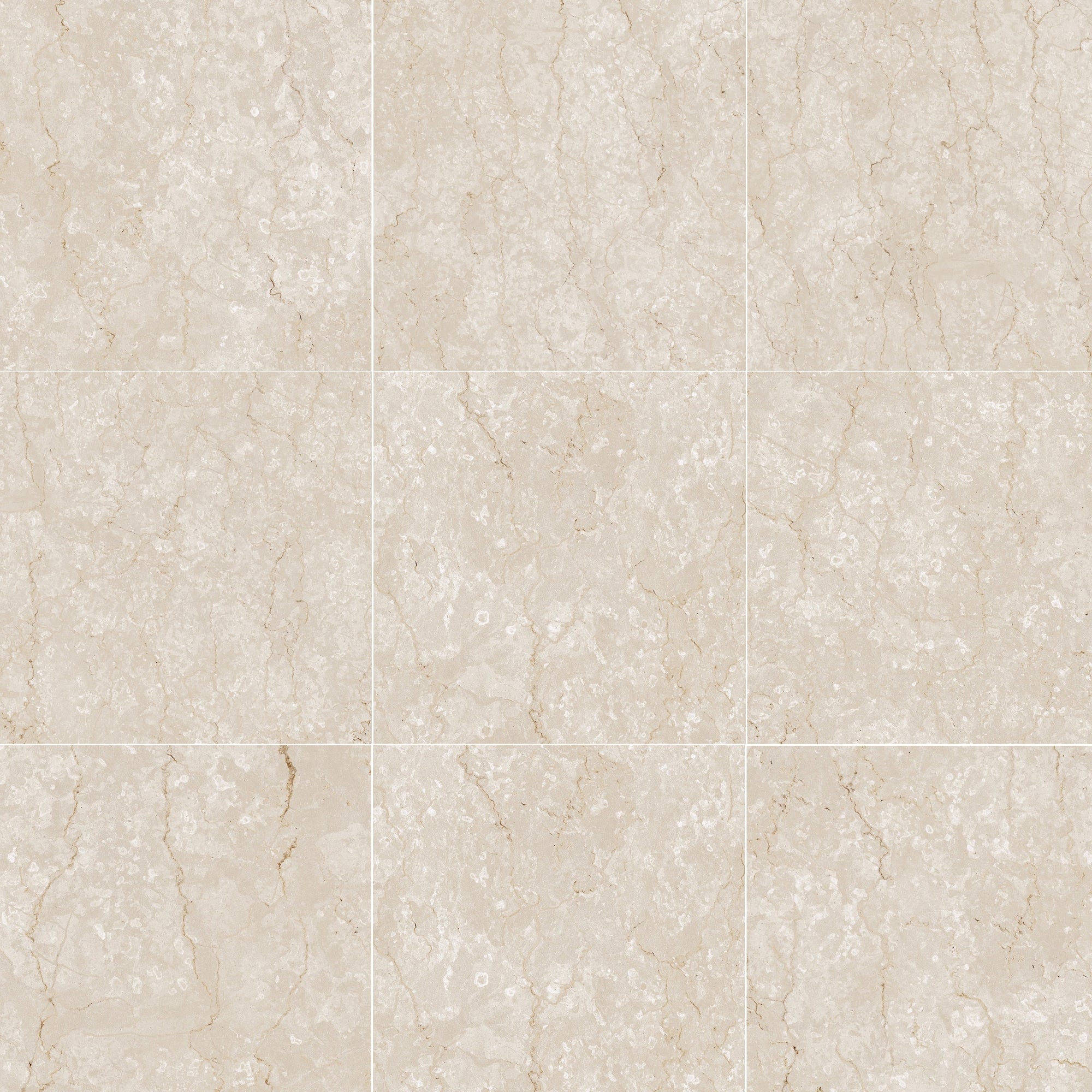 Majestic Crema Marfil Marble Effect Porcelain Tile 30x30cm Matt
