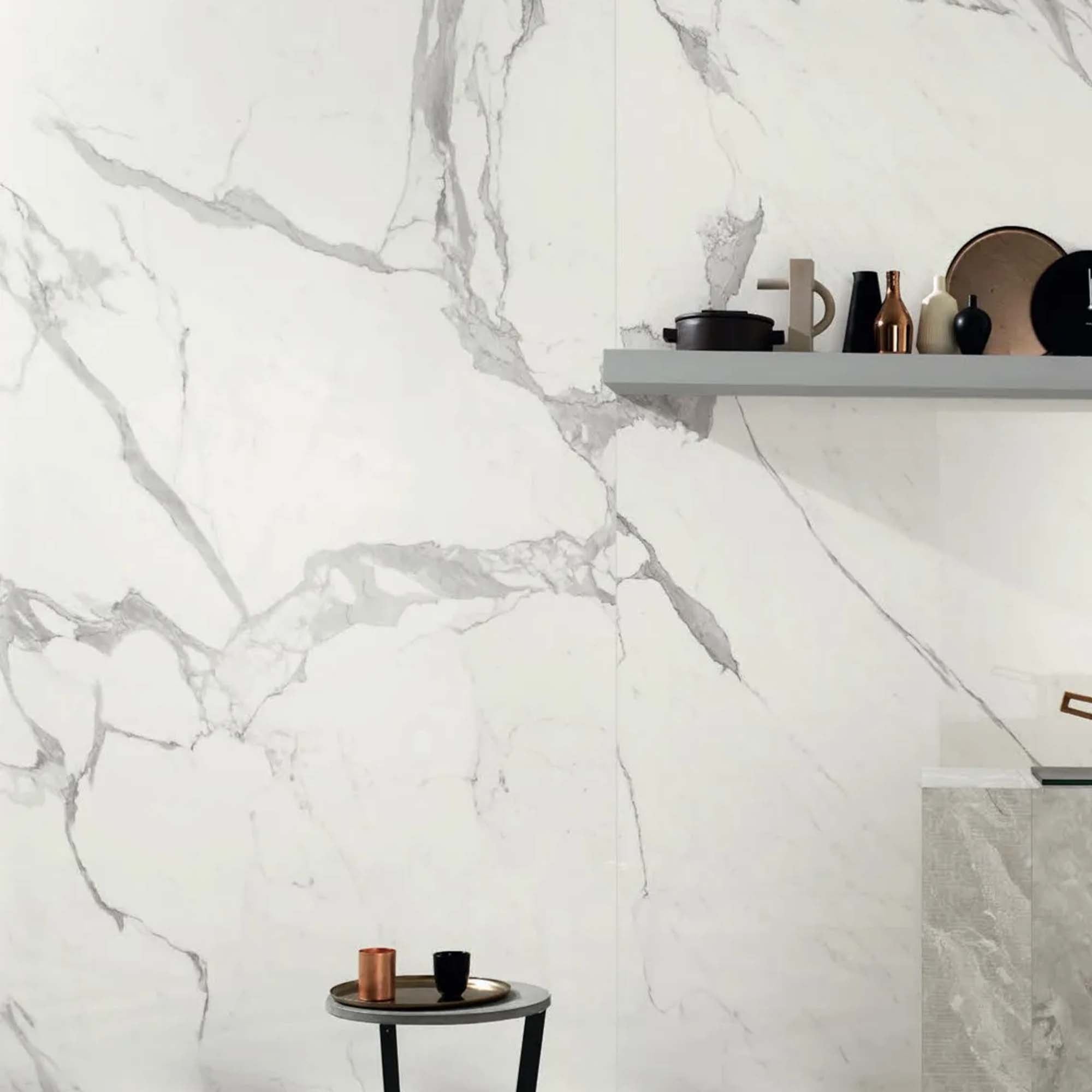 marble experience statuario lux marble effect porcelain tile 60x120cm polished