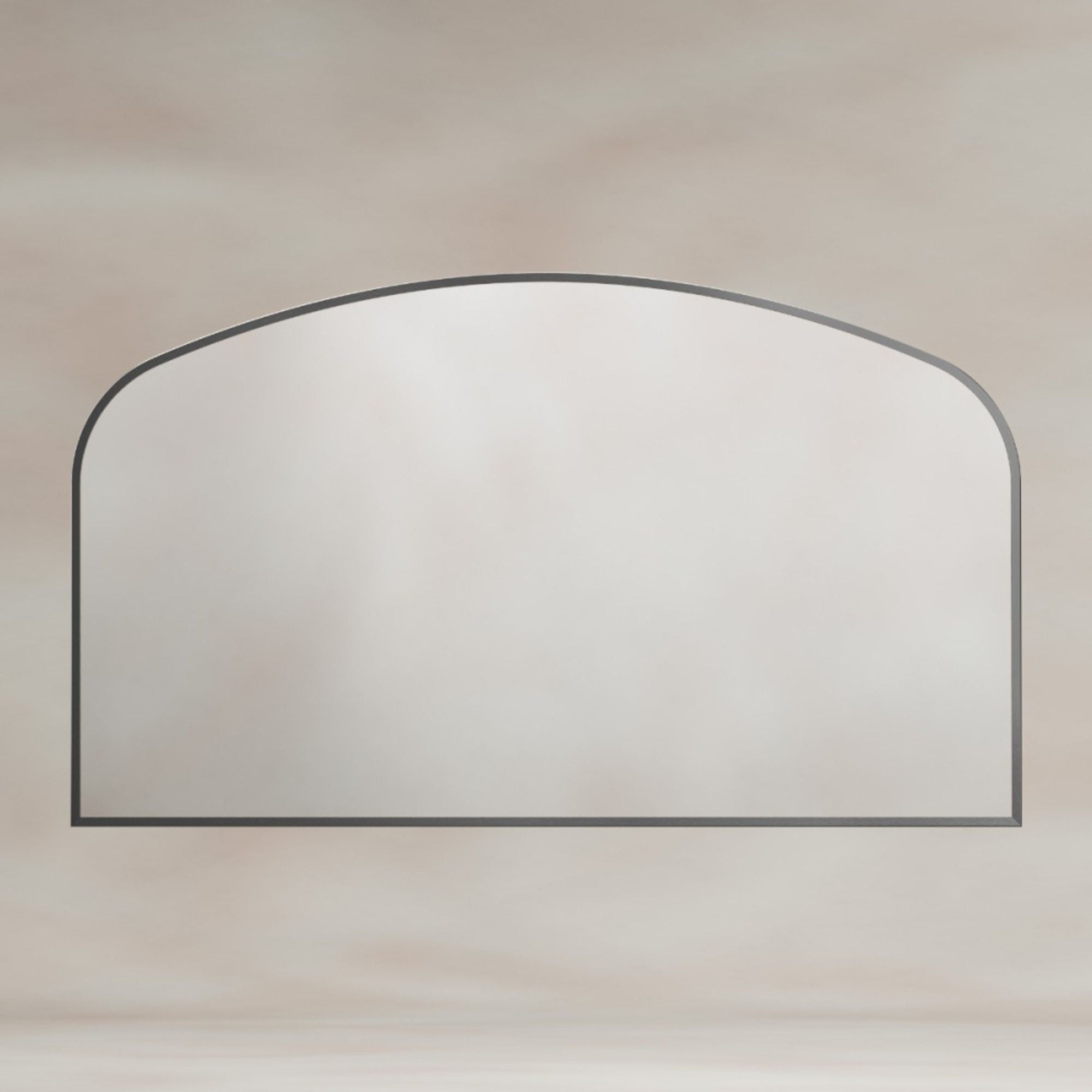 Marina Arched 120x70cm Bathroom Mirror Gunmetal