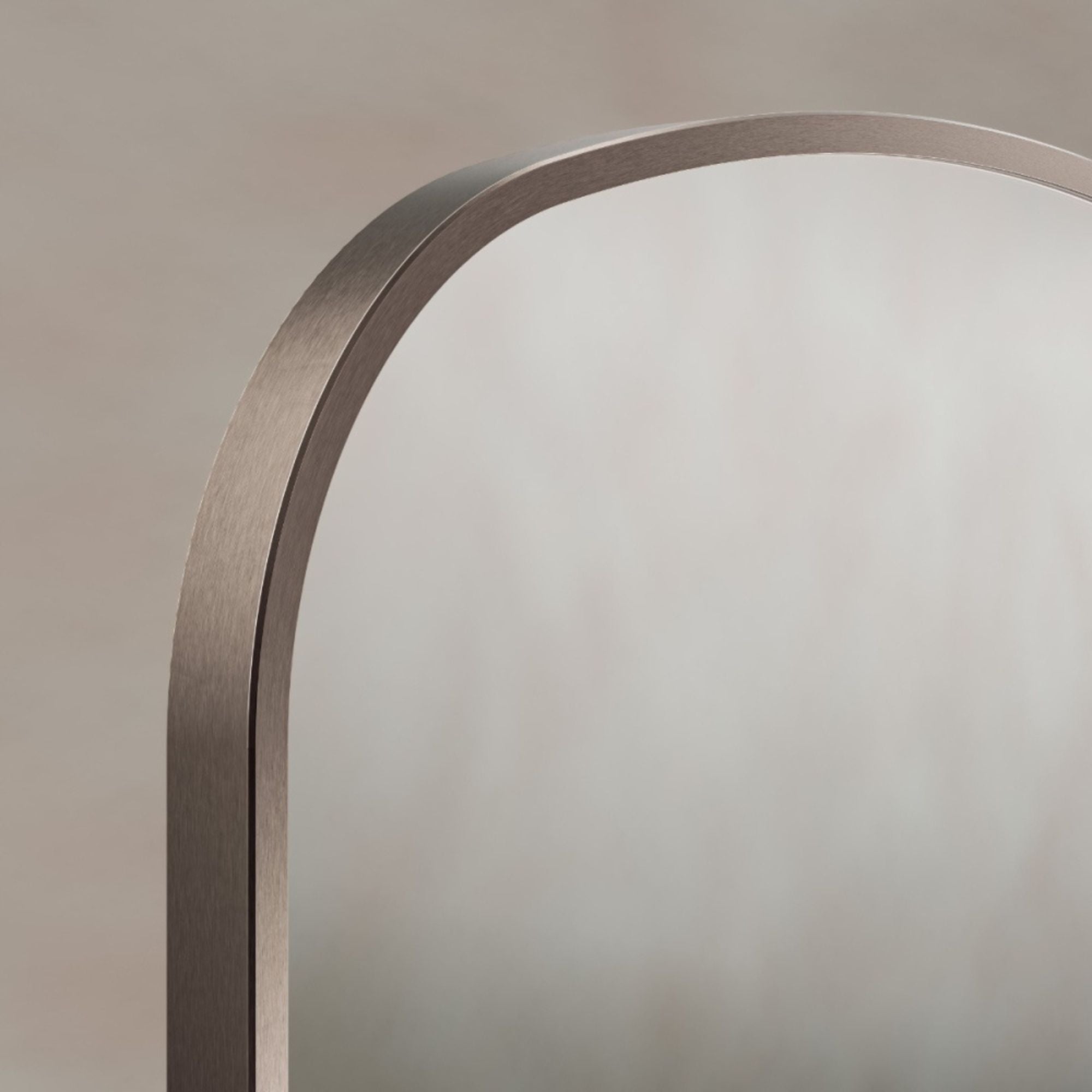 Marina Arched Bathroom Mirror 60x90cm Brushed Bronze