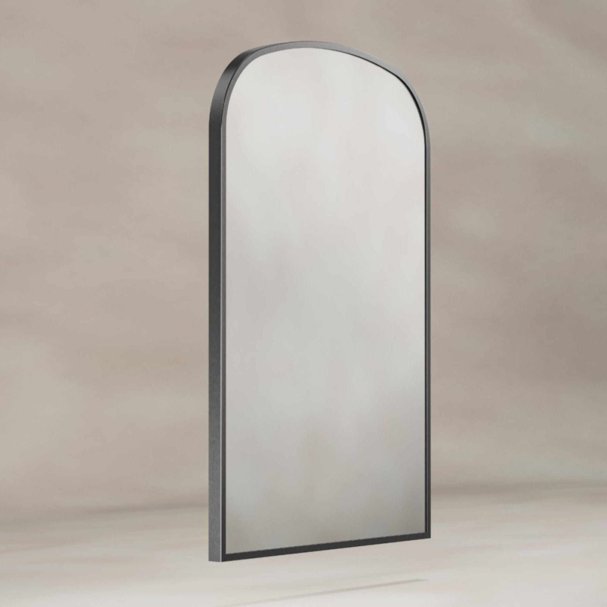 Marina Arched 60x90cm Bathroom Mirror Gunmetal