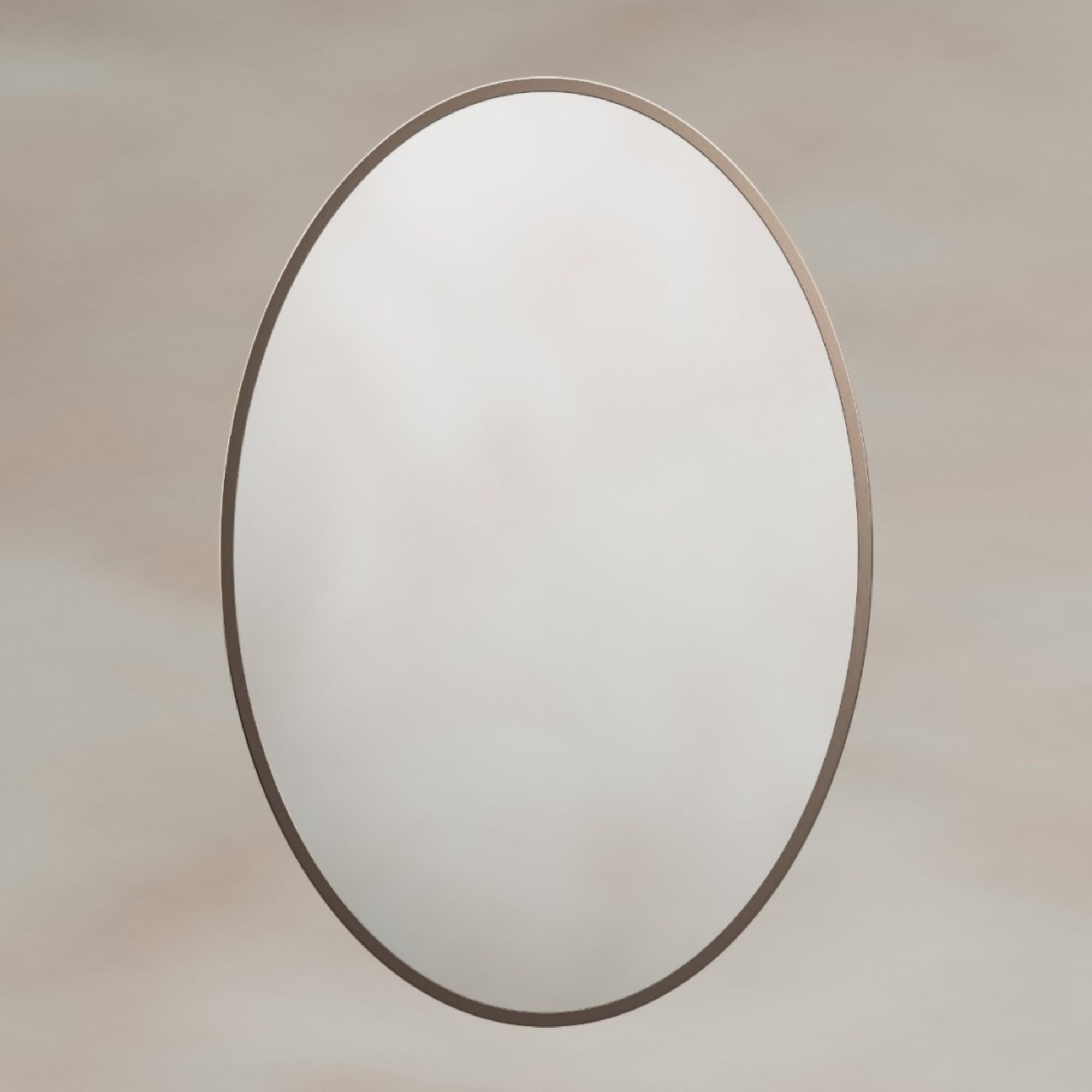 Marina Oval Bathroom Mirror Brushed Bronze