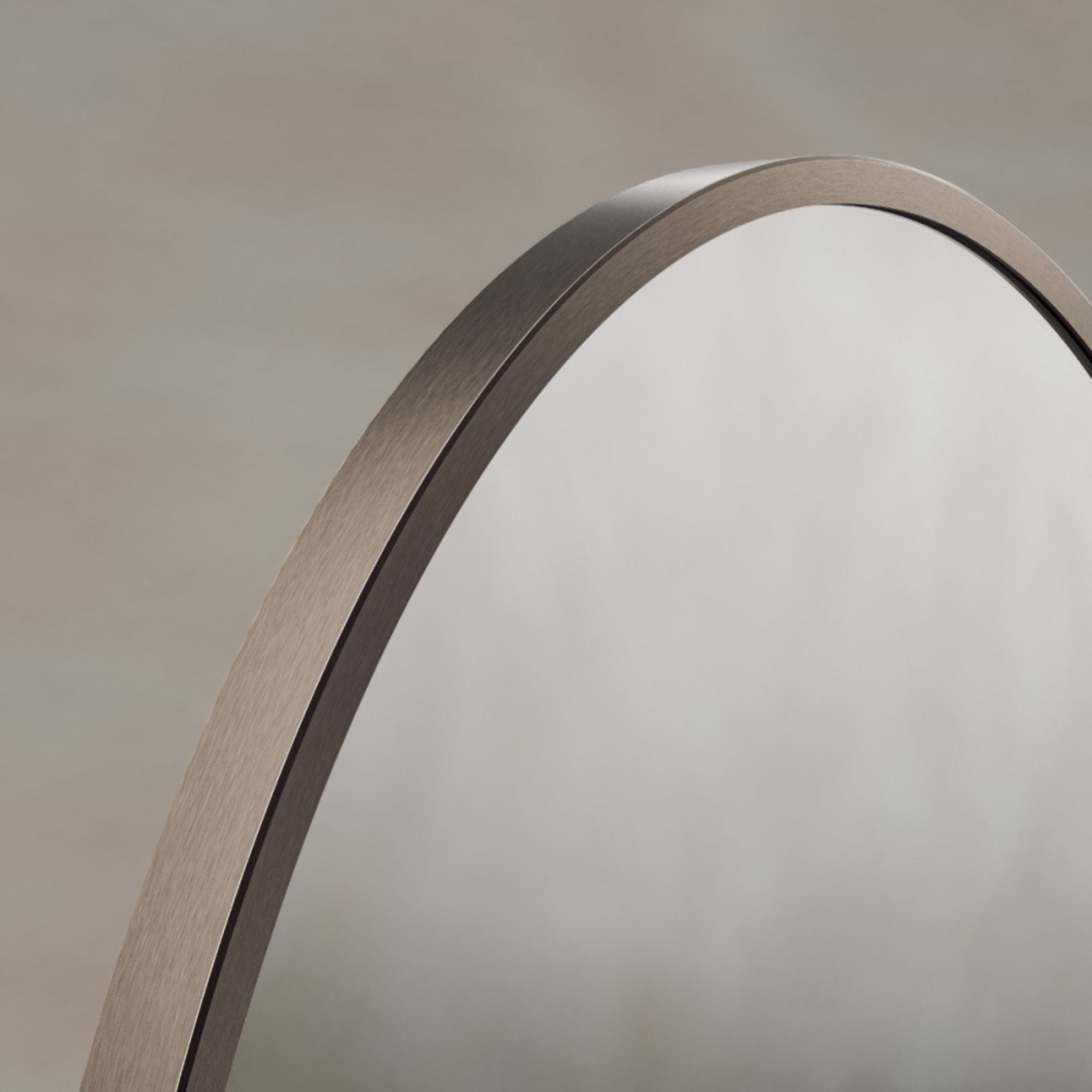 Marina Oval Bathroom Mirror Brushed Bronze