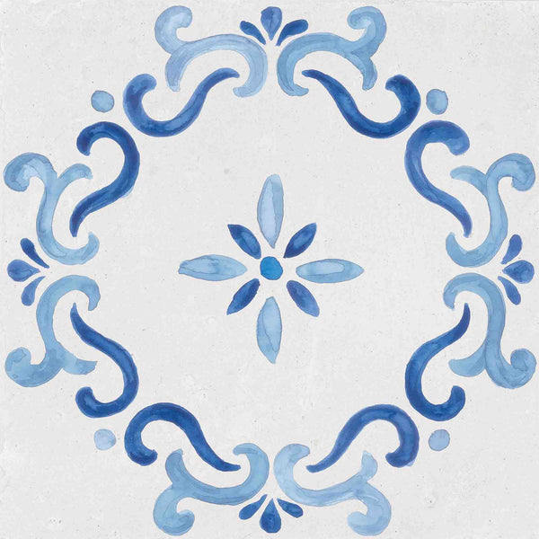 mestral flower 22x22cm pattern porcelain tile lifestyle