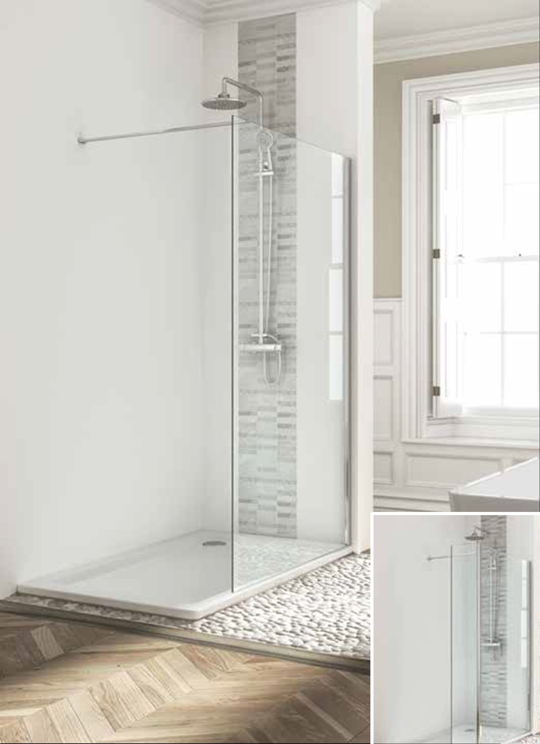 Mylife Wetroom Glass Panel