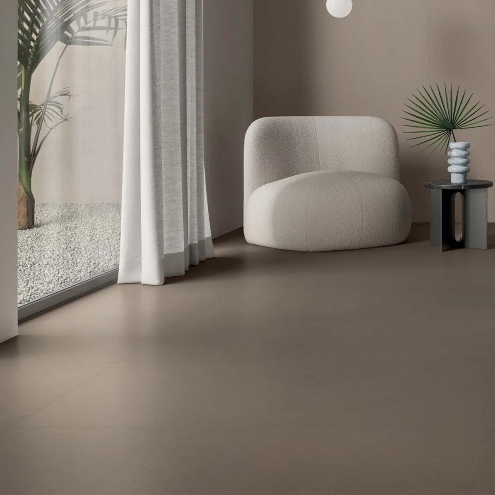 nuances cipria concrete effect porcelain tile 60x120cm