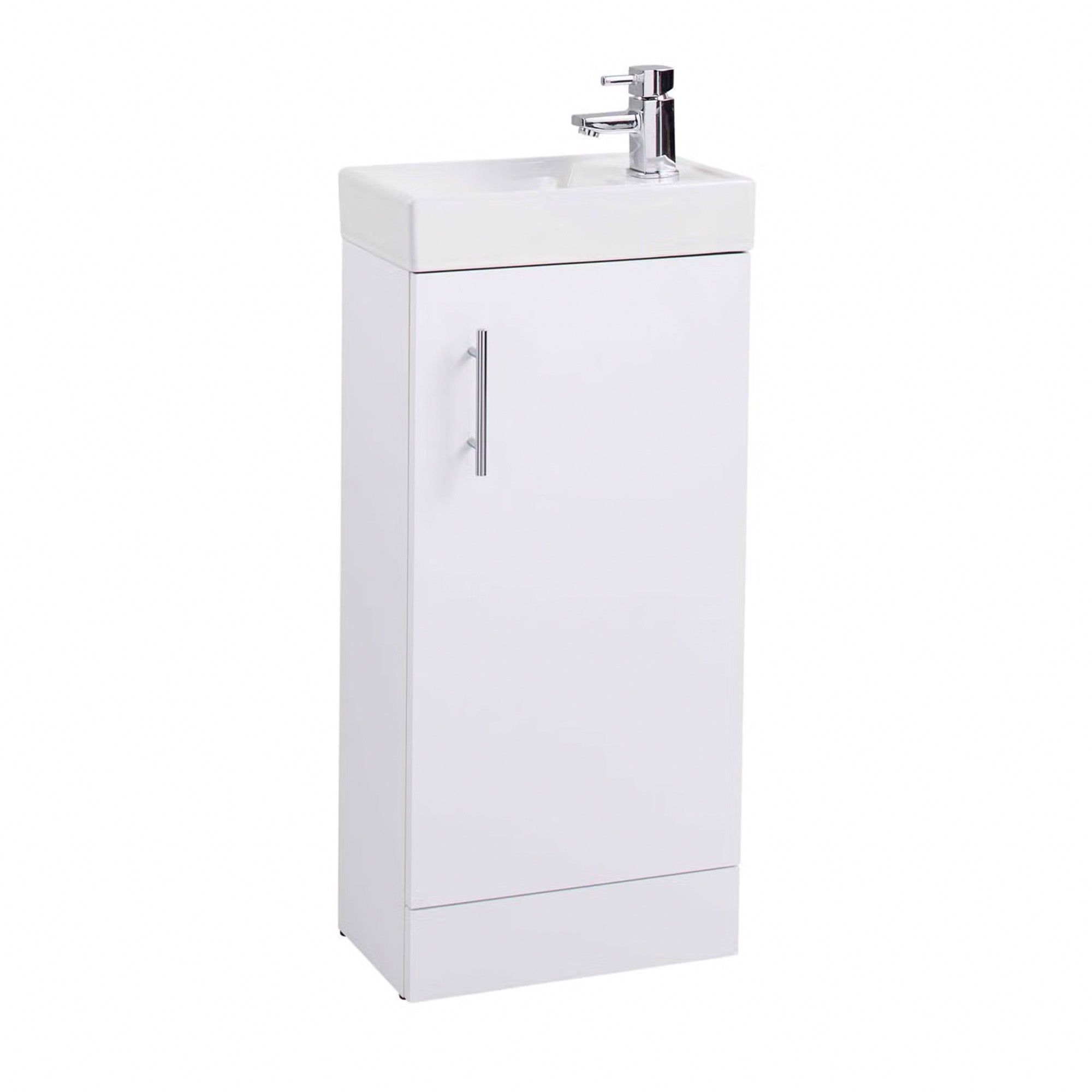 oslo cloakroom 400 floorstanding vanity unit white