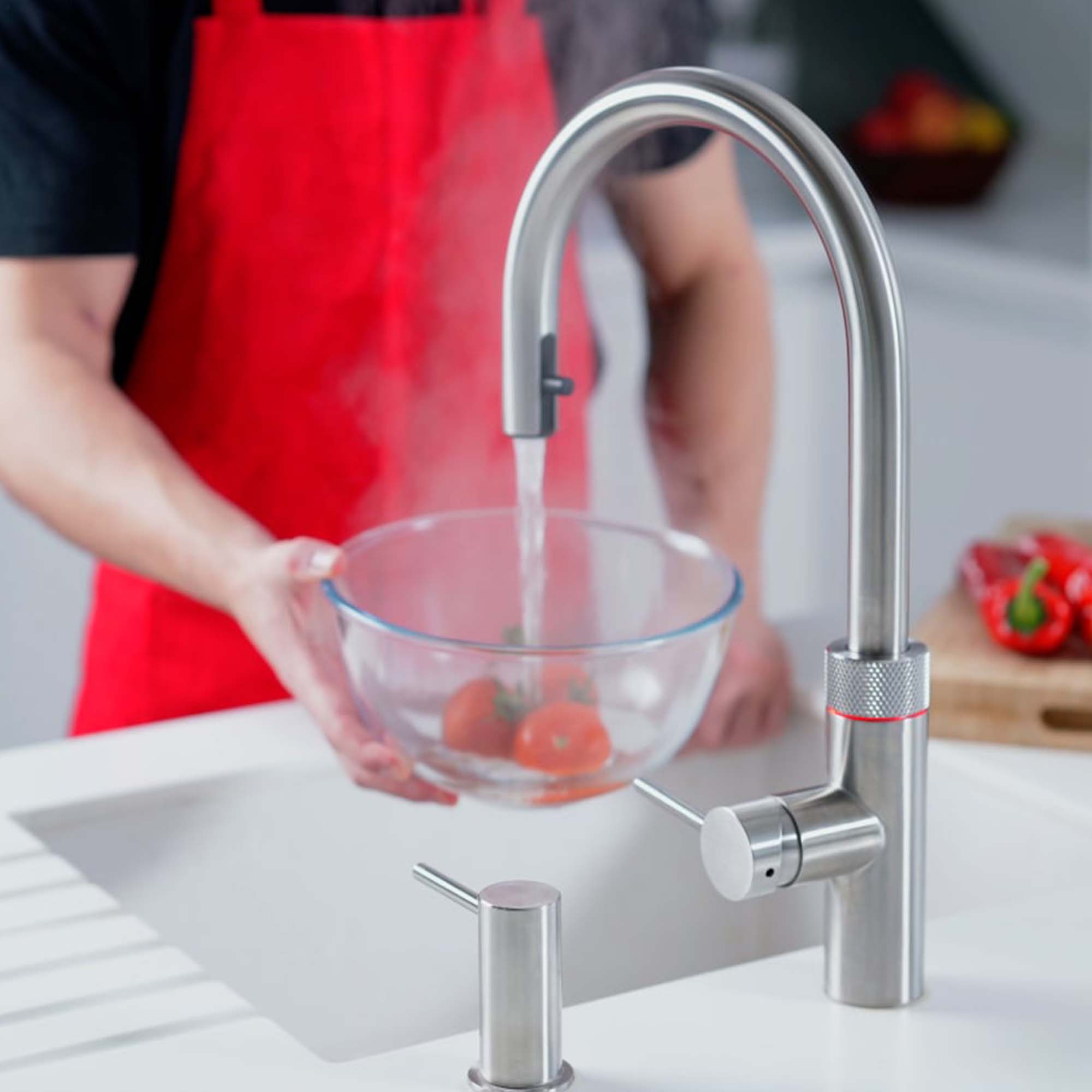 quooker flex boiling kitchen tap with pro 3 tank chrome