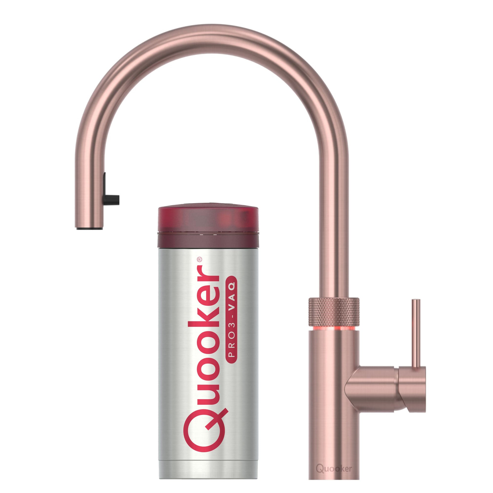 quooker flex boiling kitchen tap with pro 3 tank rose copper