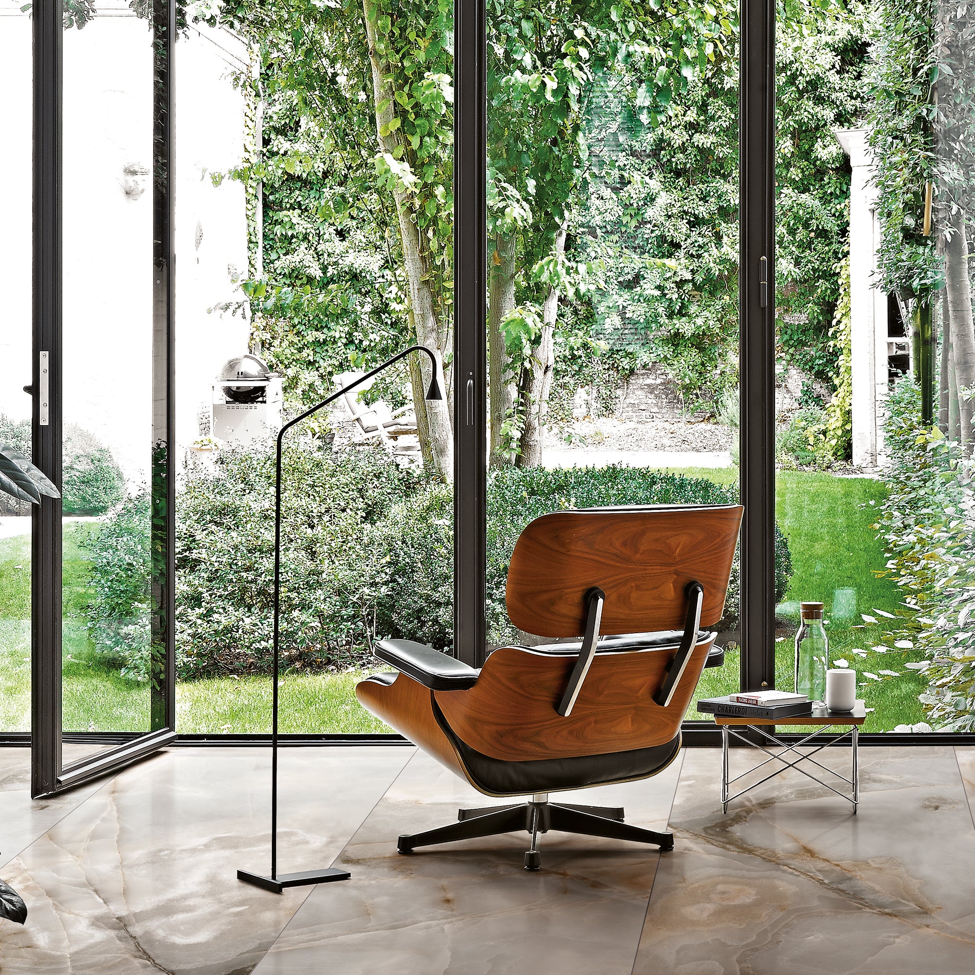 Rêves Choco Onyx Effect Porcelain Tile 60x120cm Gloss