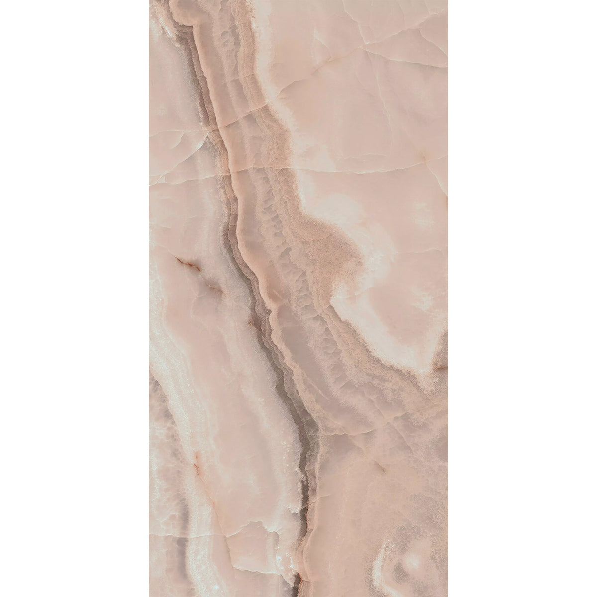 Image of a Rêves Onyx Effect Rose Tile 60x120cm Porcelain Gloss, supplied by Deluxe Bathrooms.