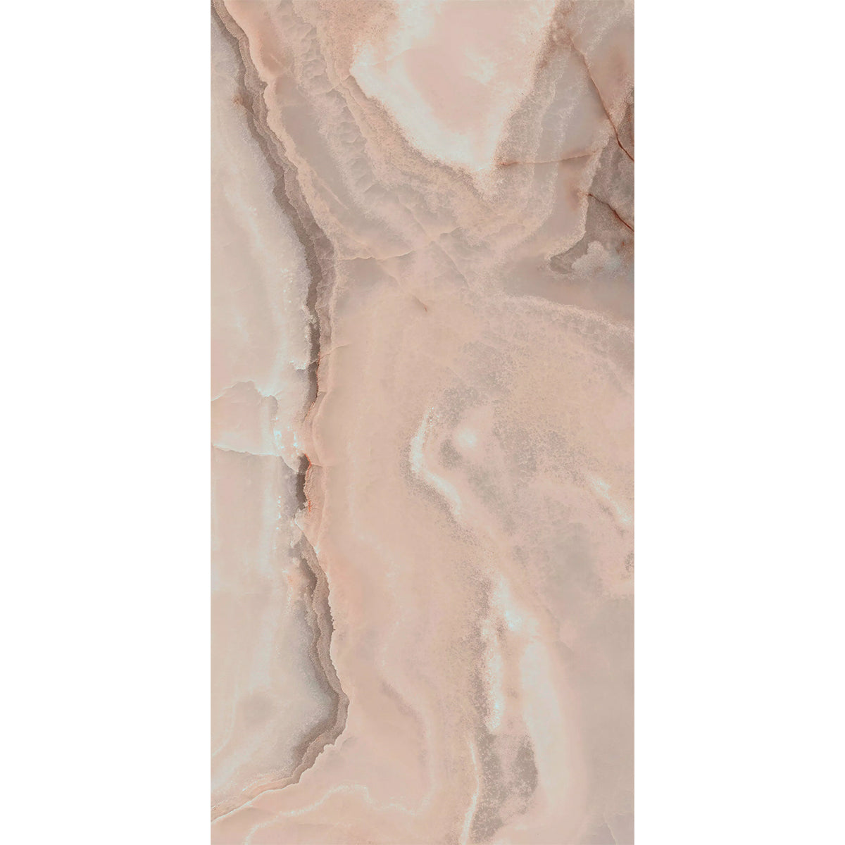 Image of a Rêves Onyx Effect Rose Tile 60x120cm Porcelain with Matt finish, supplied by Deluxe Bathrooms.