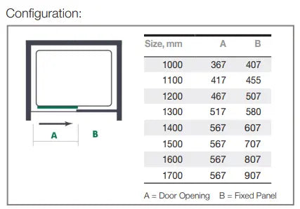 Merlyn MBox Sliding Shower Door In Recess - Chrome