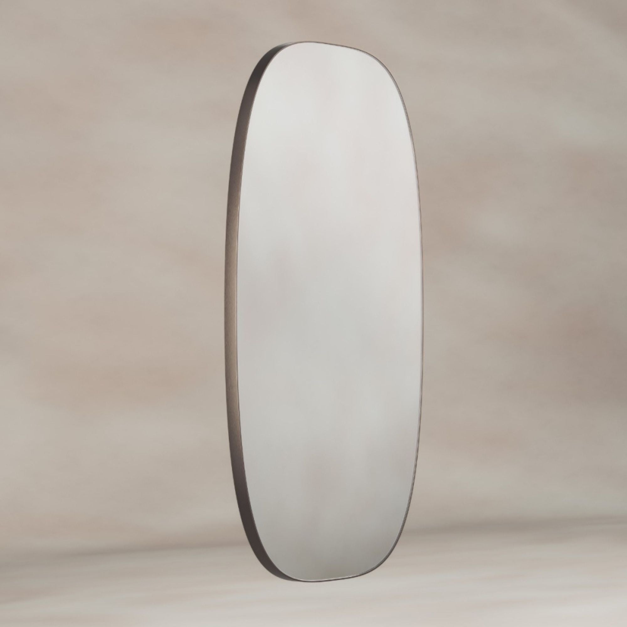 Shore Barrel Bathroom Mirror Brushed Bronze