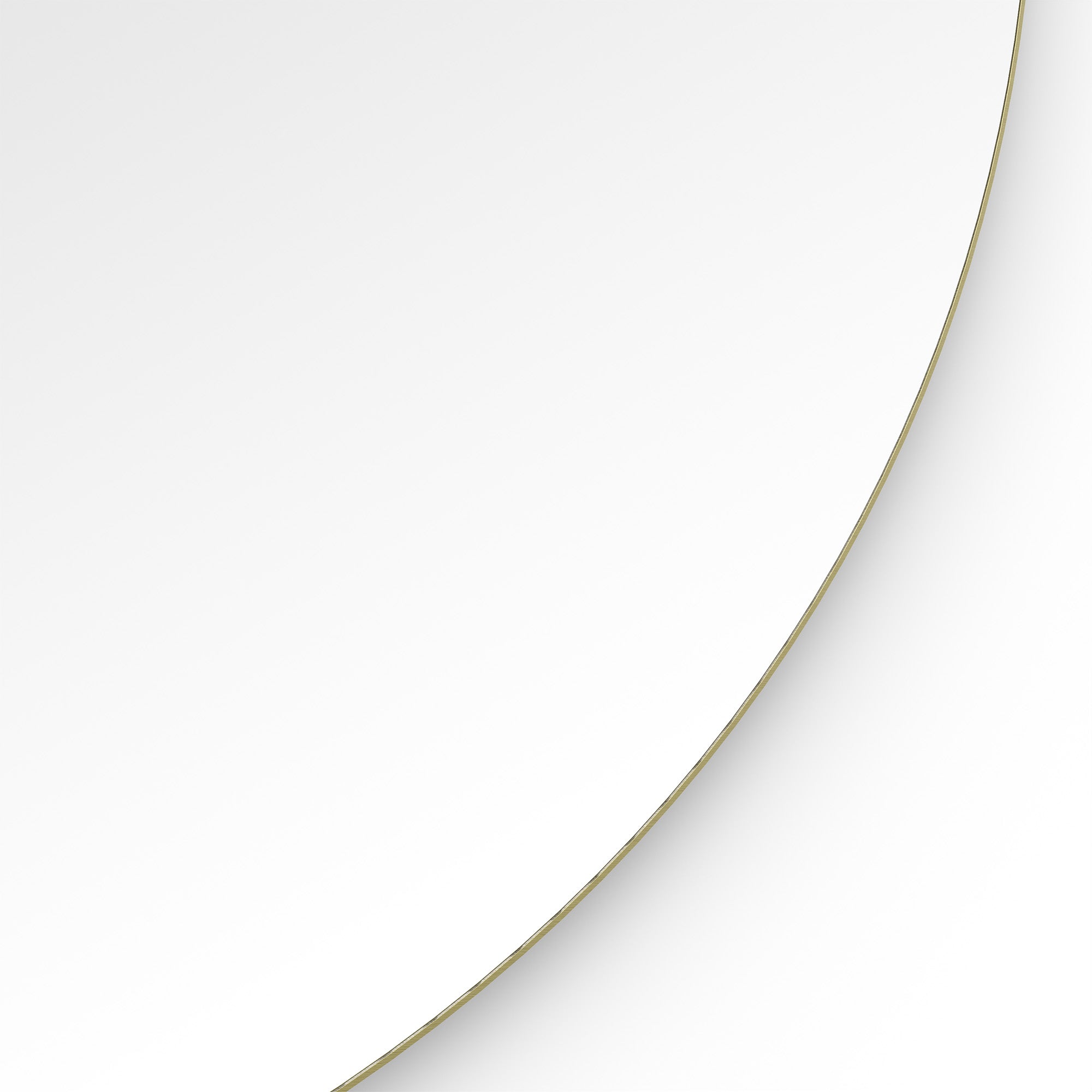 Shore Round Bathroom Mirror - Brushed Brass